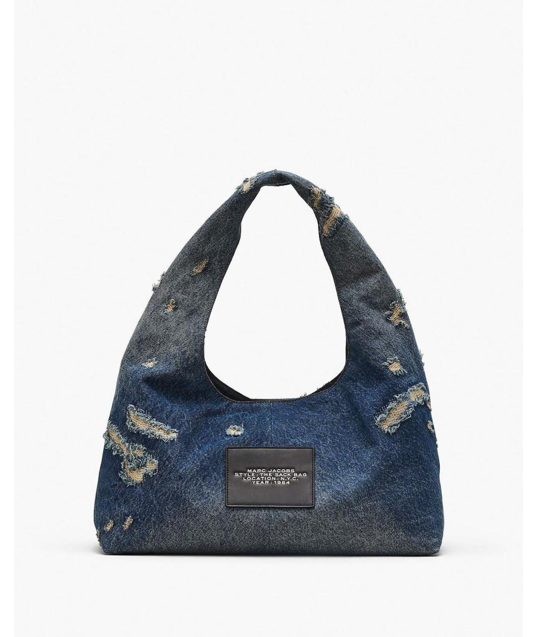 MARC JACOBS Синяя хлопковая сумка через плечо, фото 2