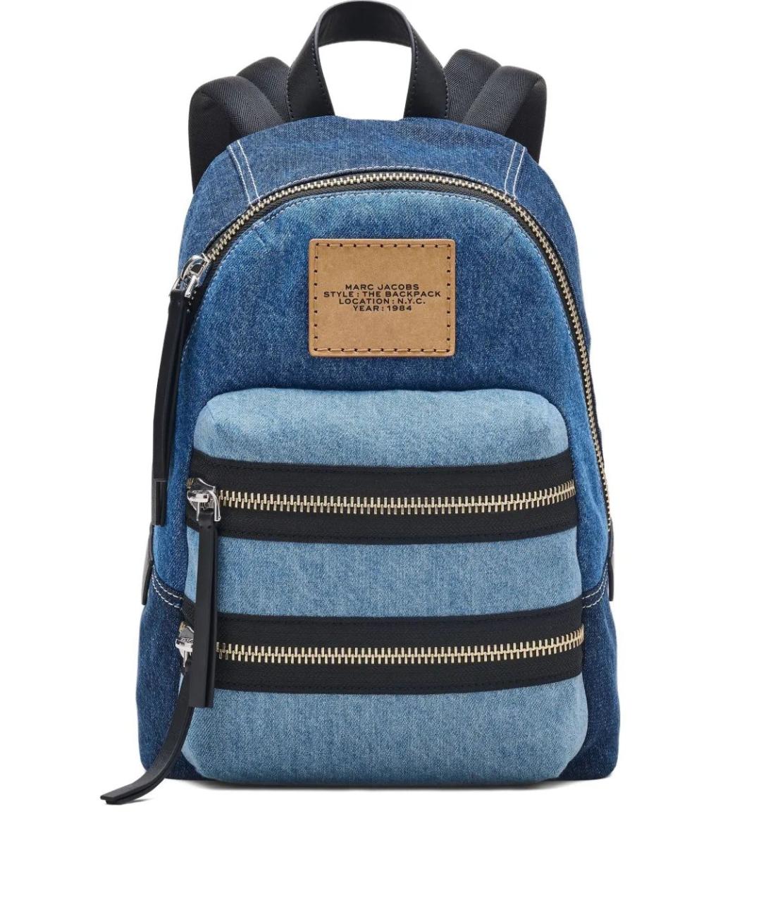 MARC JACOBS Синий хлопковый рюкзак, фото 1