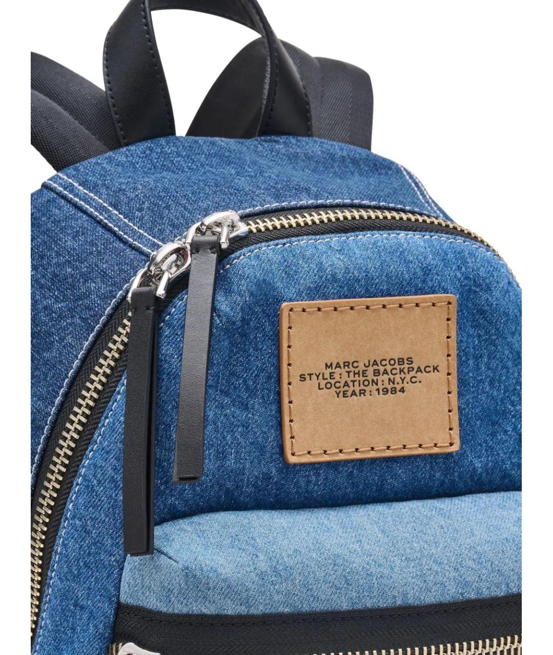 MARC JACOBS Синий хлопковый рюкзак, фото 5