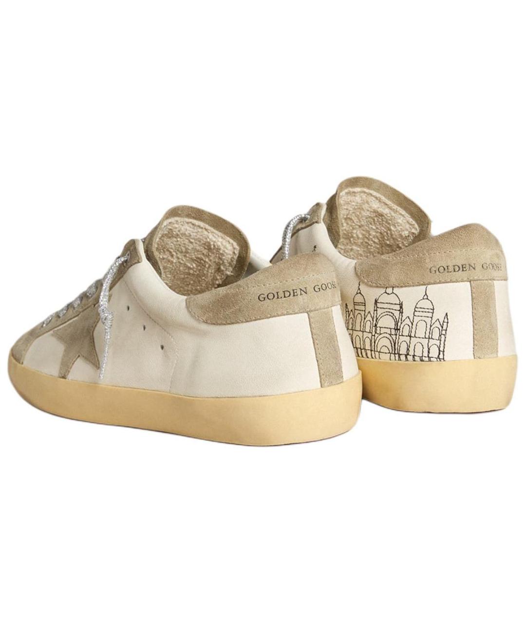 GOLDEN GOOSE DELUXE BRAND Бежевые низкие кроссовки / кеды, фото 4