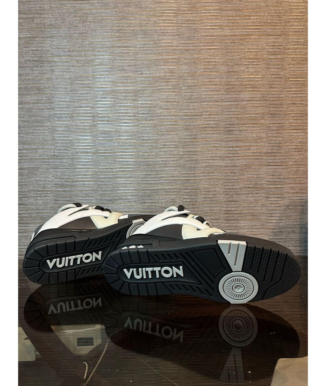 LOUIS VUITTON Мульти кожаные низкие кроссовки / кеды, фото 4