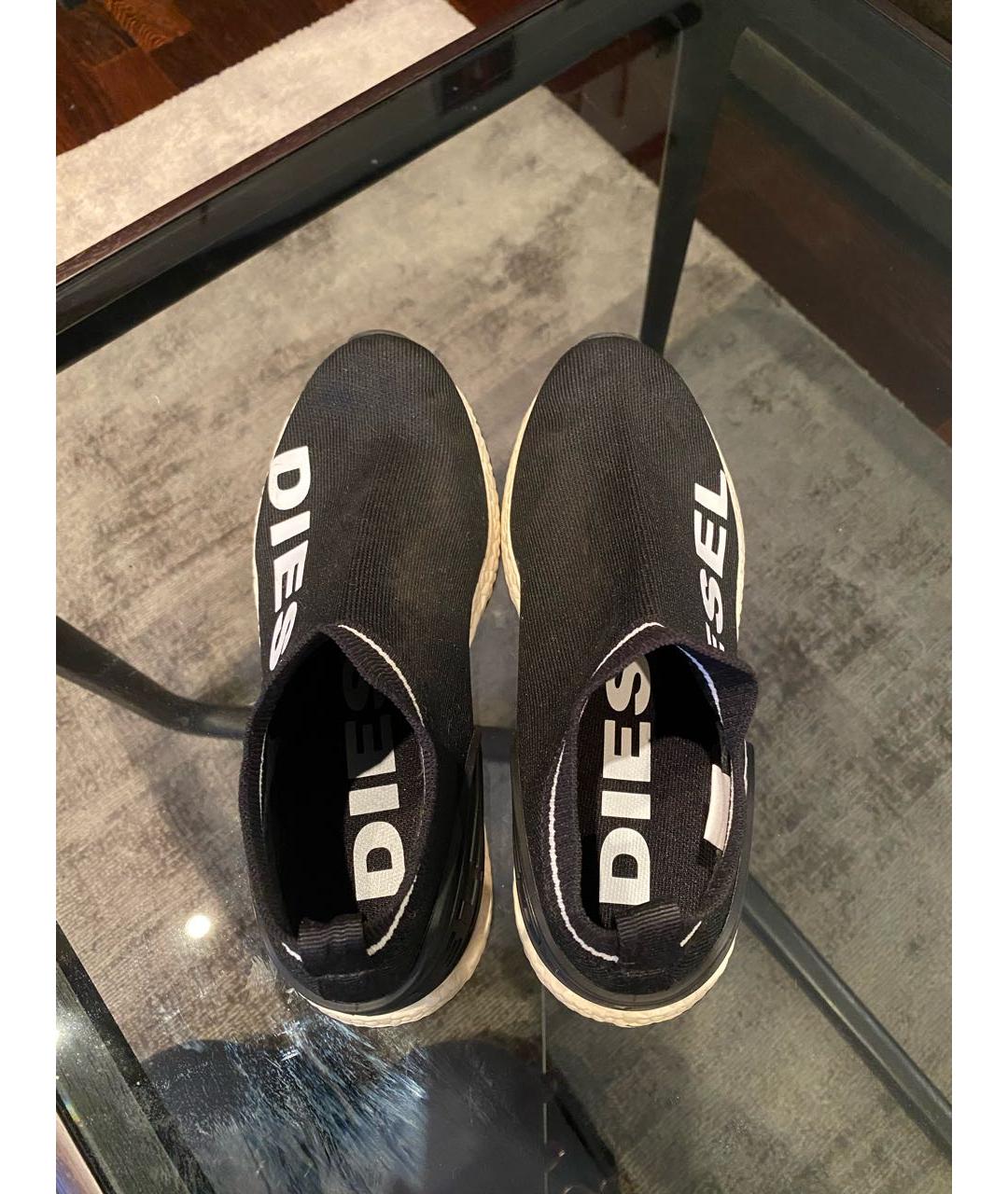 DIESEL KIDS Черные текстильные кеды, фото 3
