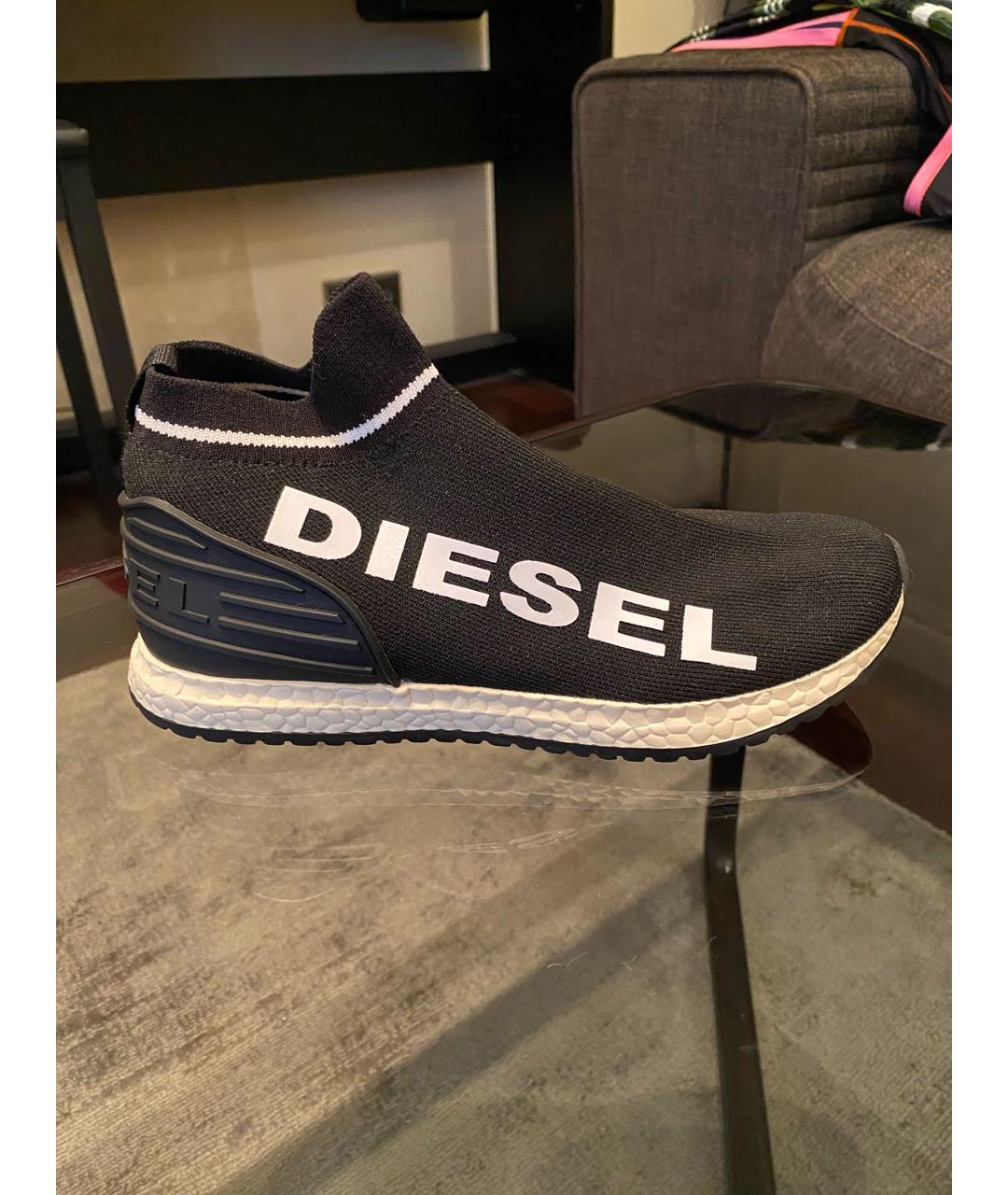 DIESEL KIDS Черные текстильные кеды, фото 6