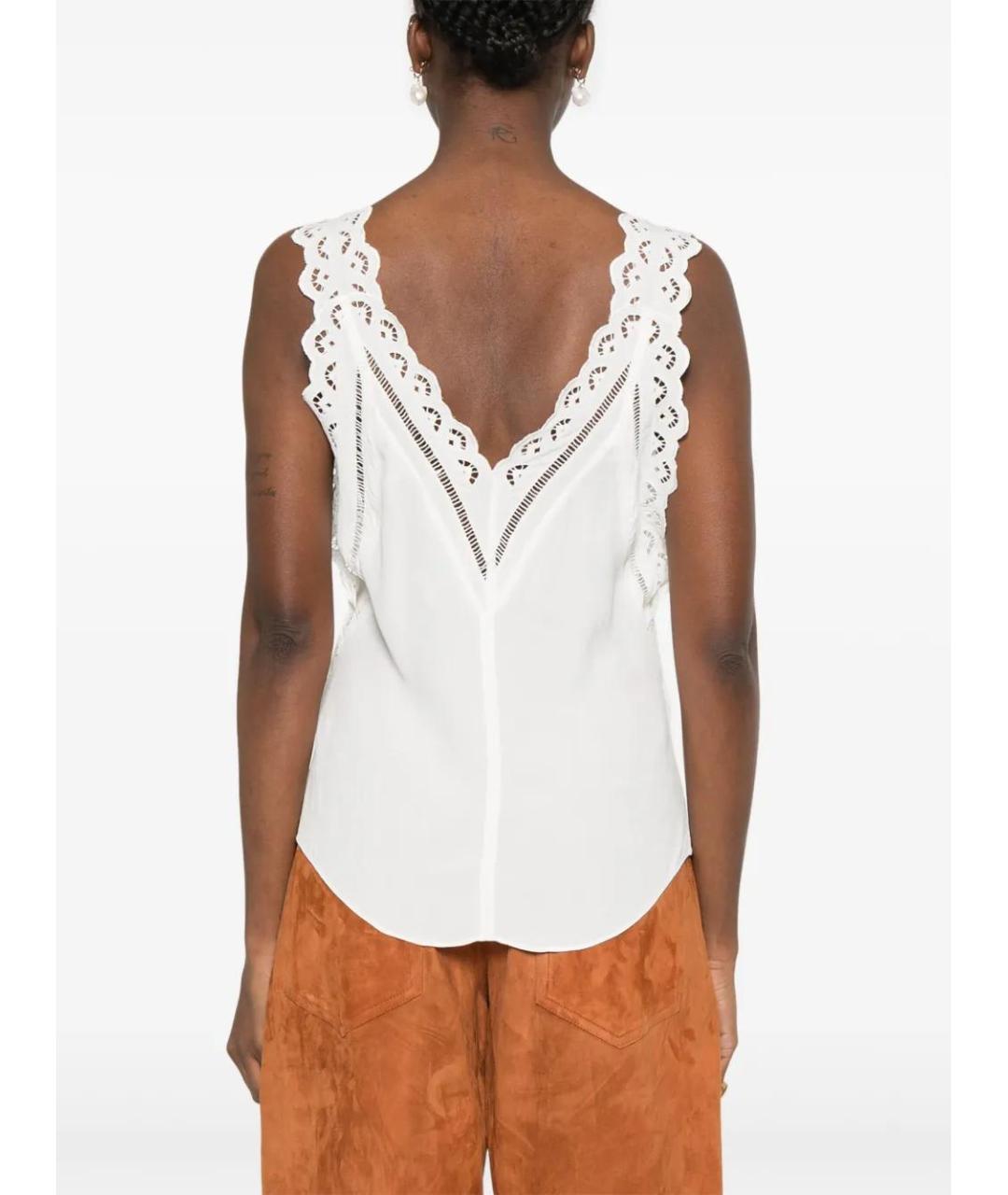 ISABEL MARANT Белая вискозная майка, фото 4
