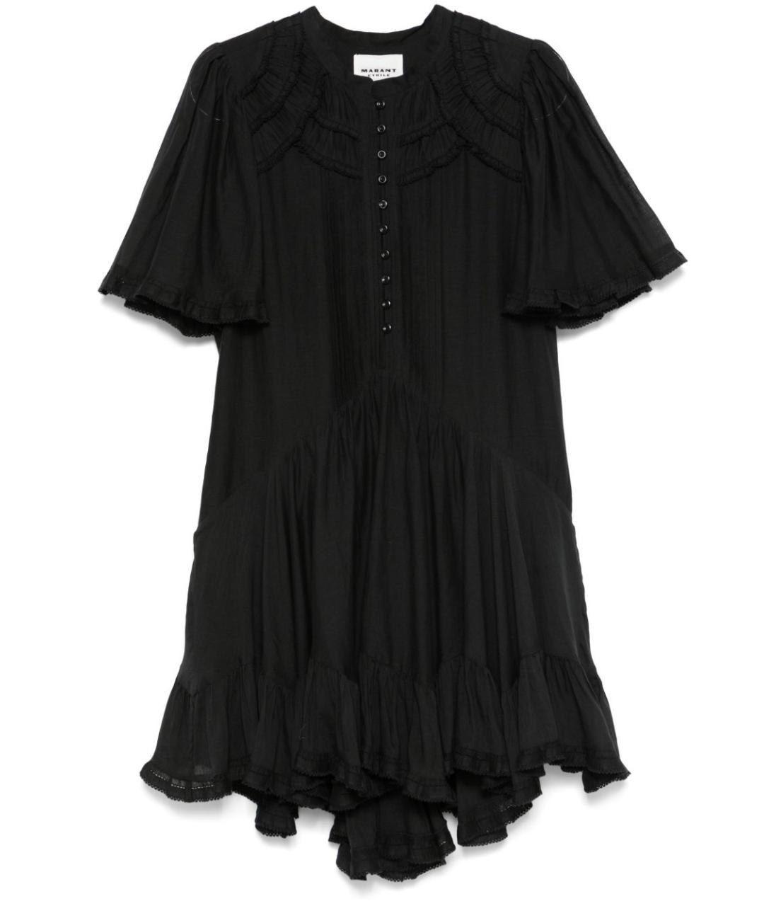 ISABEL MARANT Черное хлопковое повседневное платье, фото 1