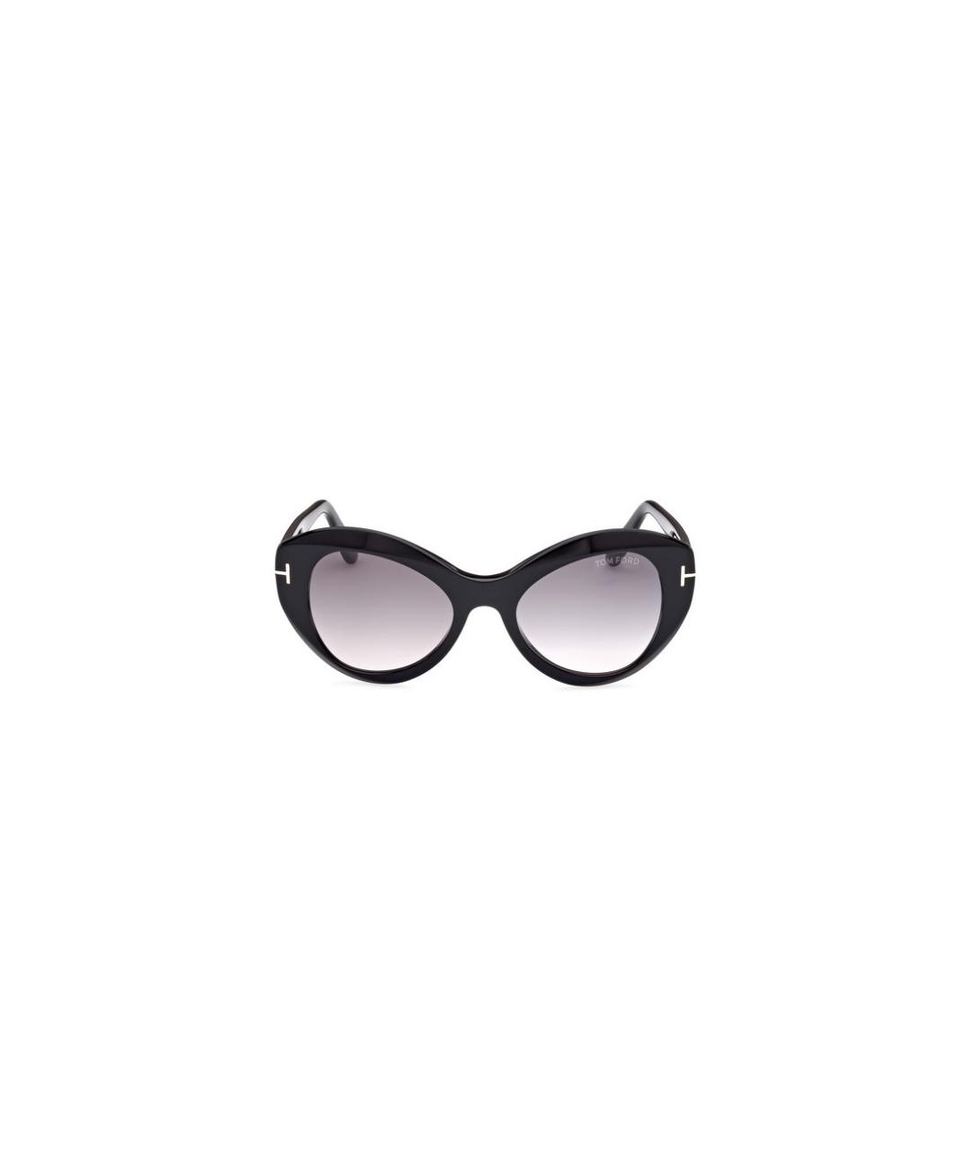 TOM FORD Черные пластиковые солнцезащитные очки, фото 3