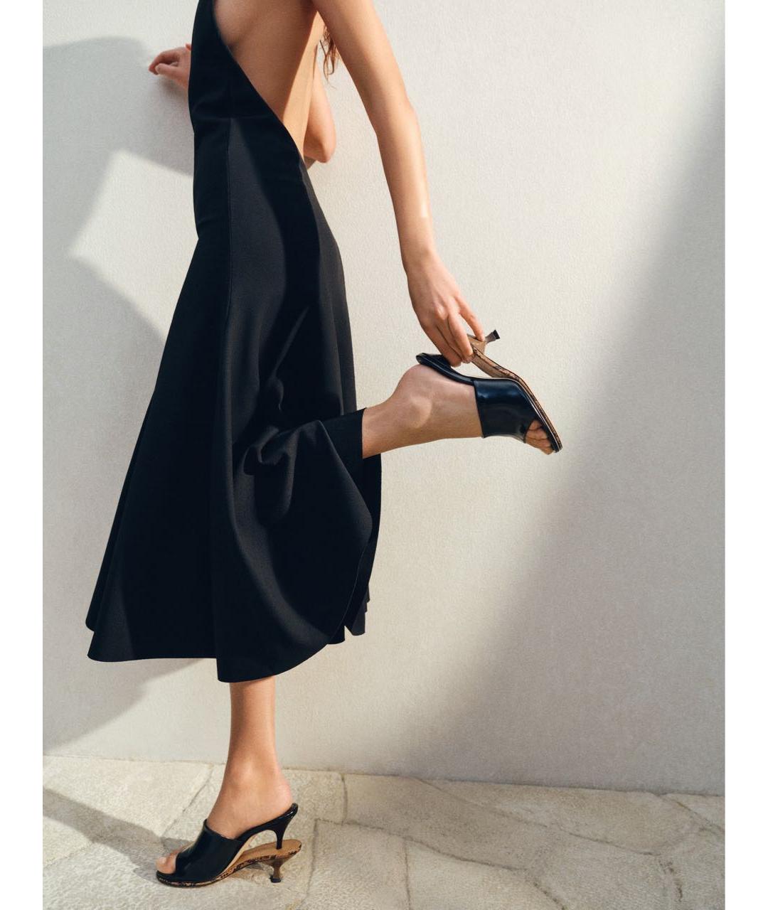 JACQUEMUS Коричневые замшевые мюли, фото 4