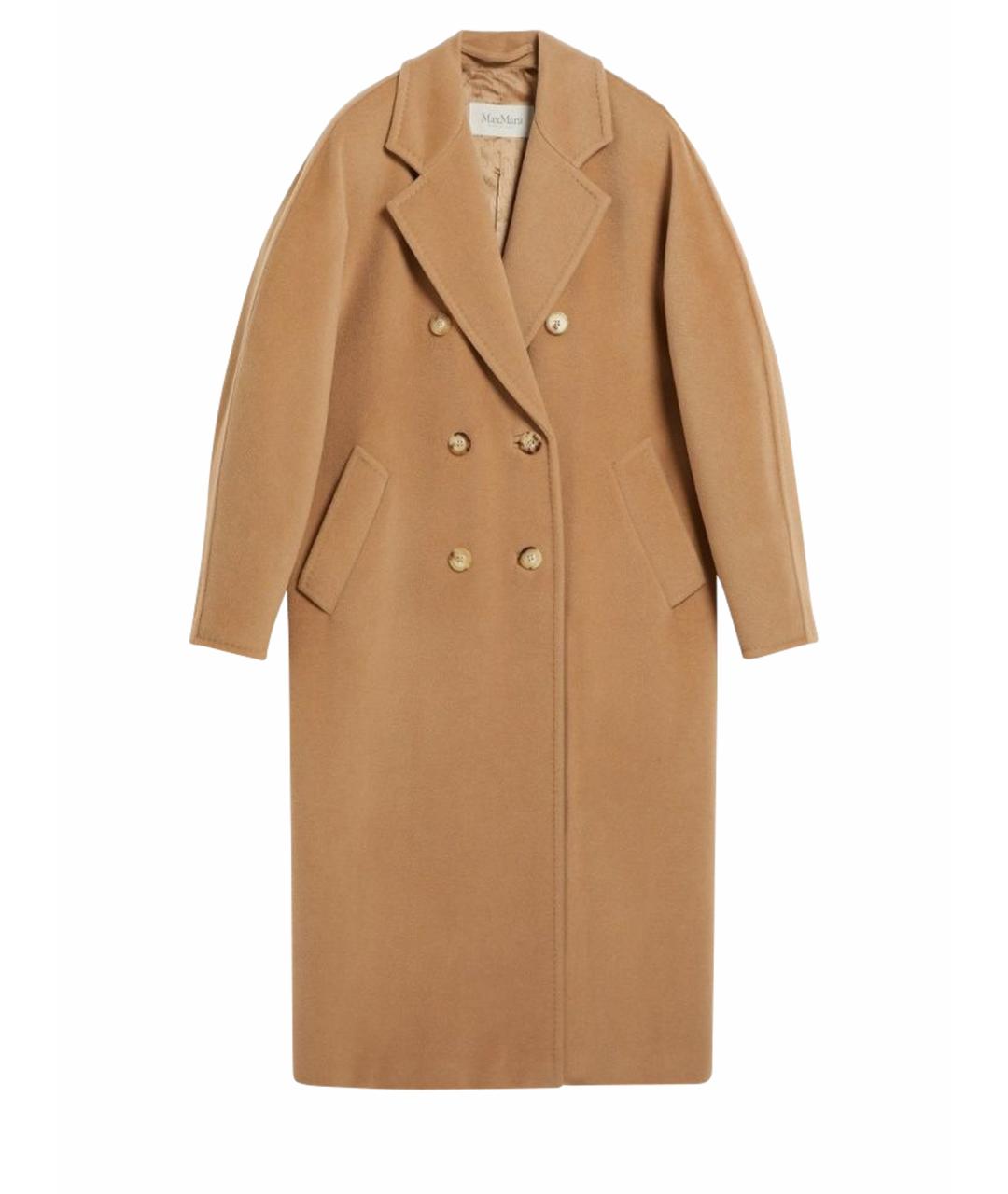 MAX MARA Бежевое шерстяное пальто, фото 1
