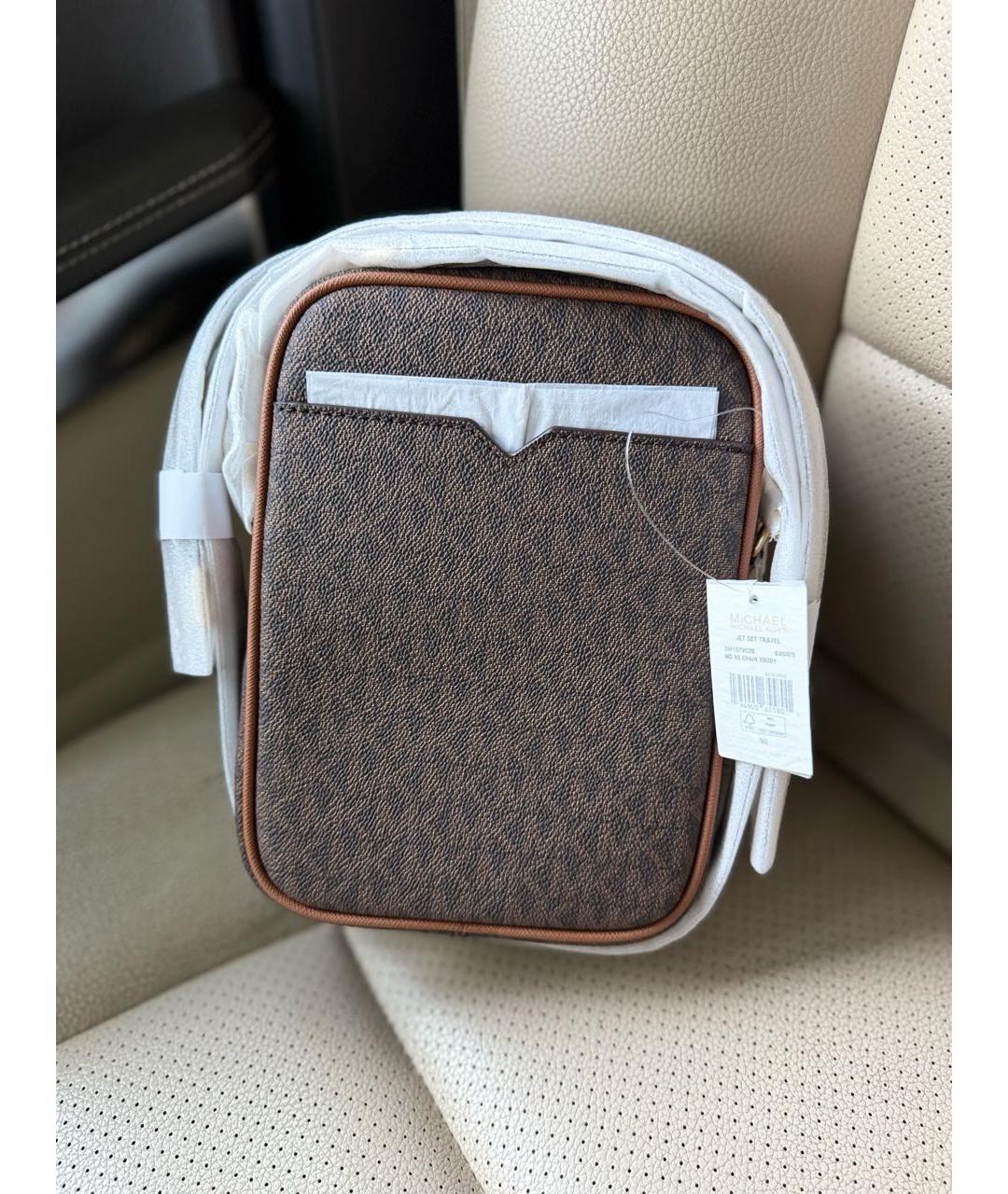 MICHAEL KORS Коричневая сумка через плечо, фото 3