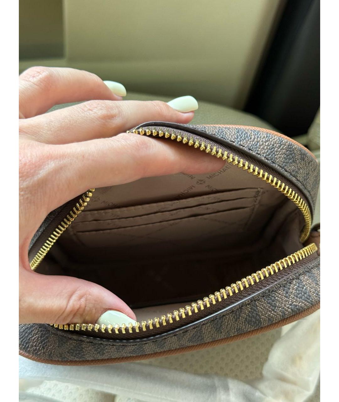 MICHAEL KORS Коричневая сумка через плечо, фото 4