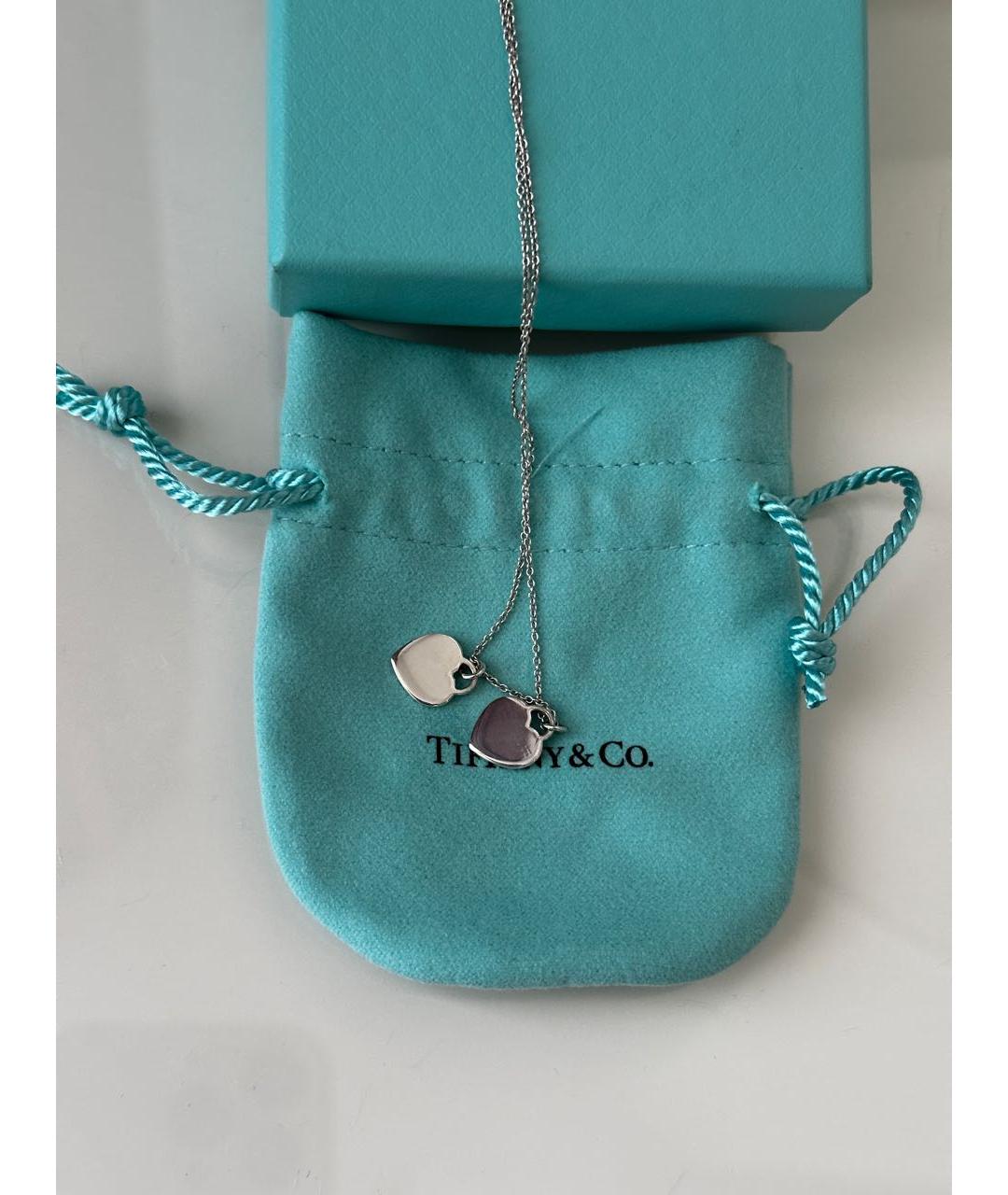 TIFFANY&CO Бирюзовая серебряная подвеска, фото 6