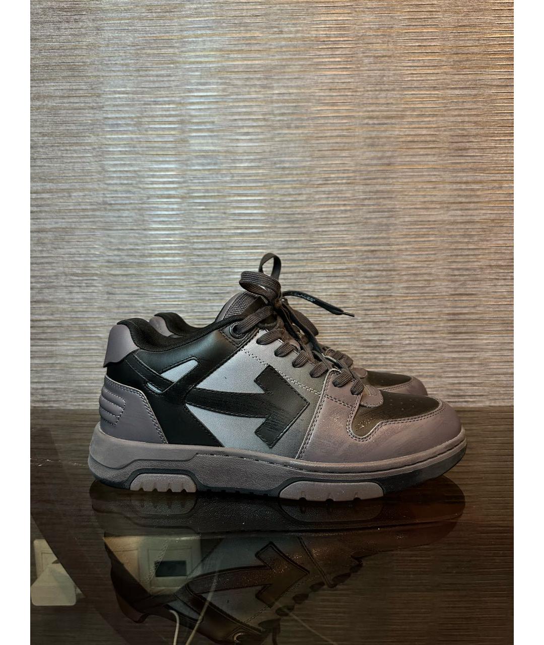 OFF-WHITE Кожаные низкие кроссовки / кеды, фото 5