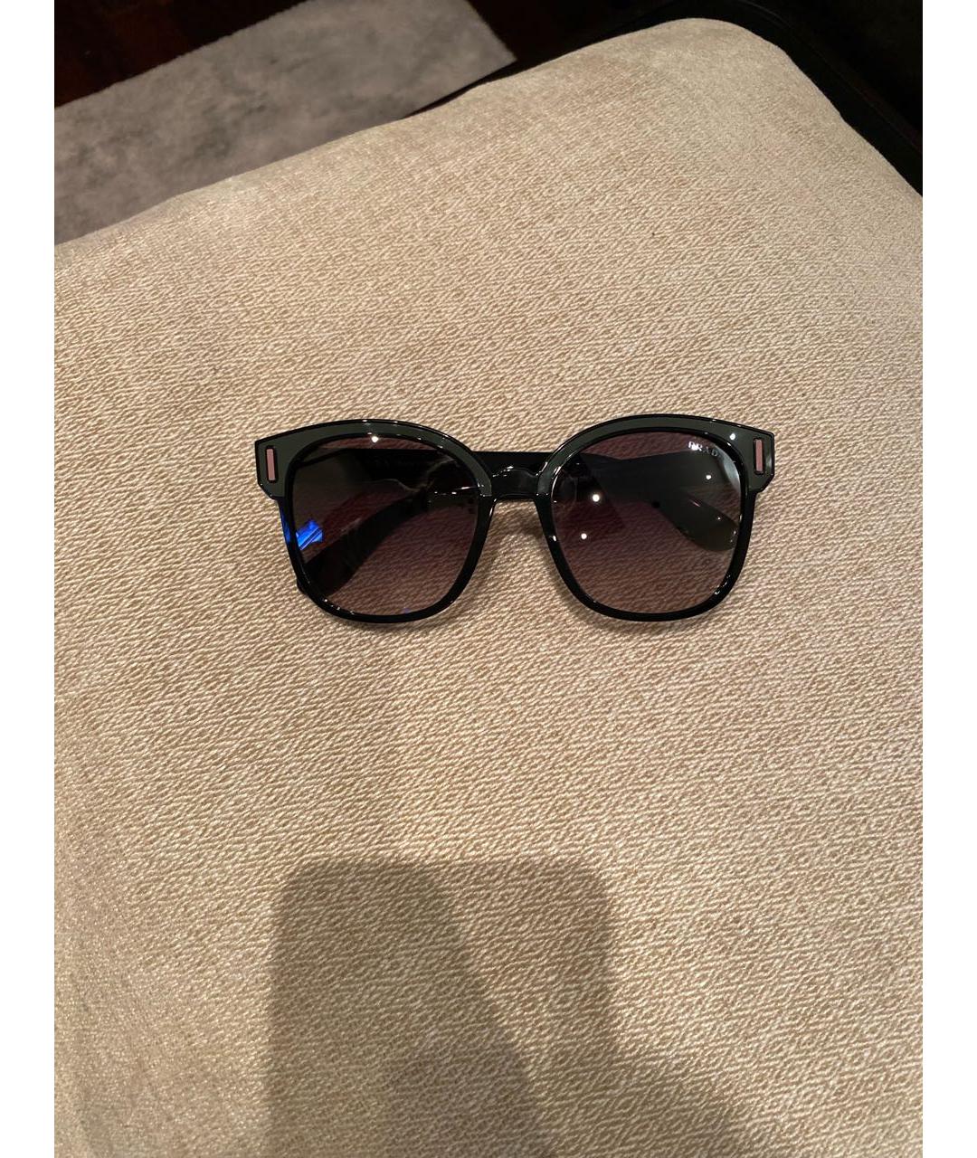 PRADA Черные пластиковые солнцезащитные очки, фото 5