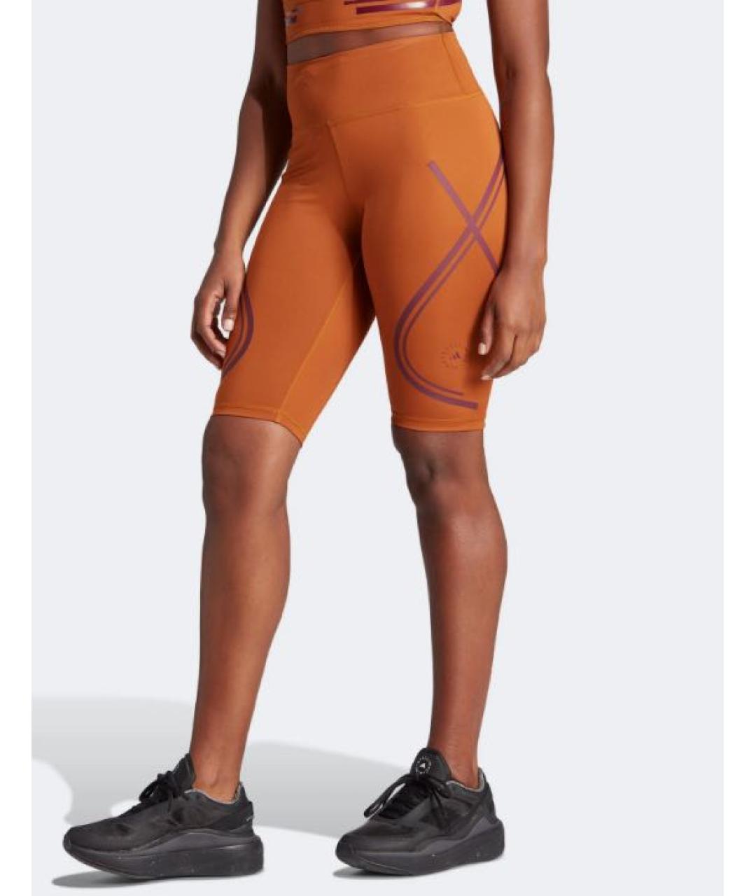 ADIDAS BY STELLA MCCARTNEY Коричневые полиэстеровые леггинсы и велосипедки, фото 2