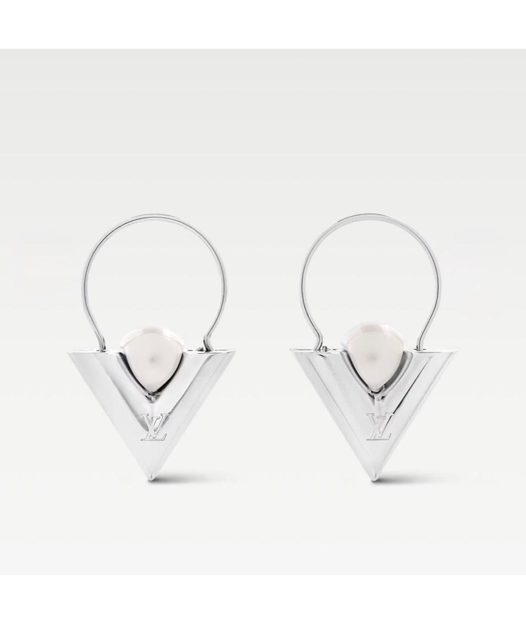 LOUIS VUITTON Серебряные металлические серьги, фото 4