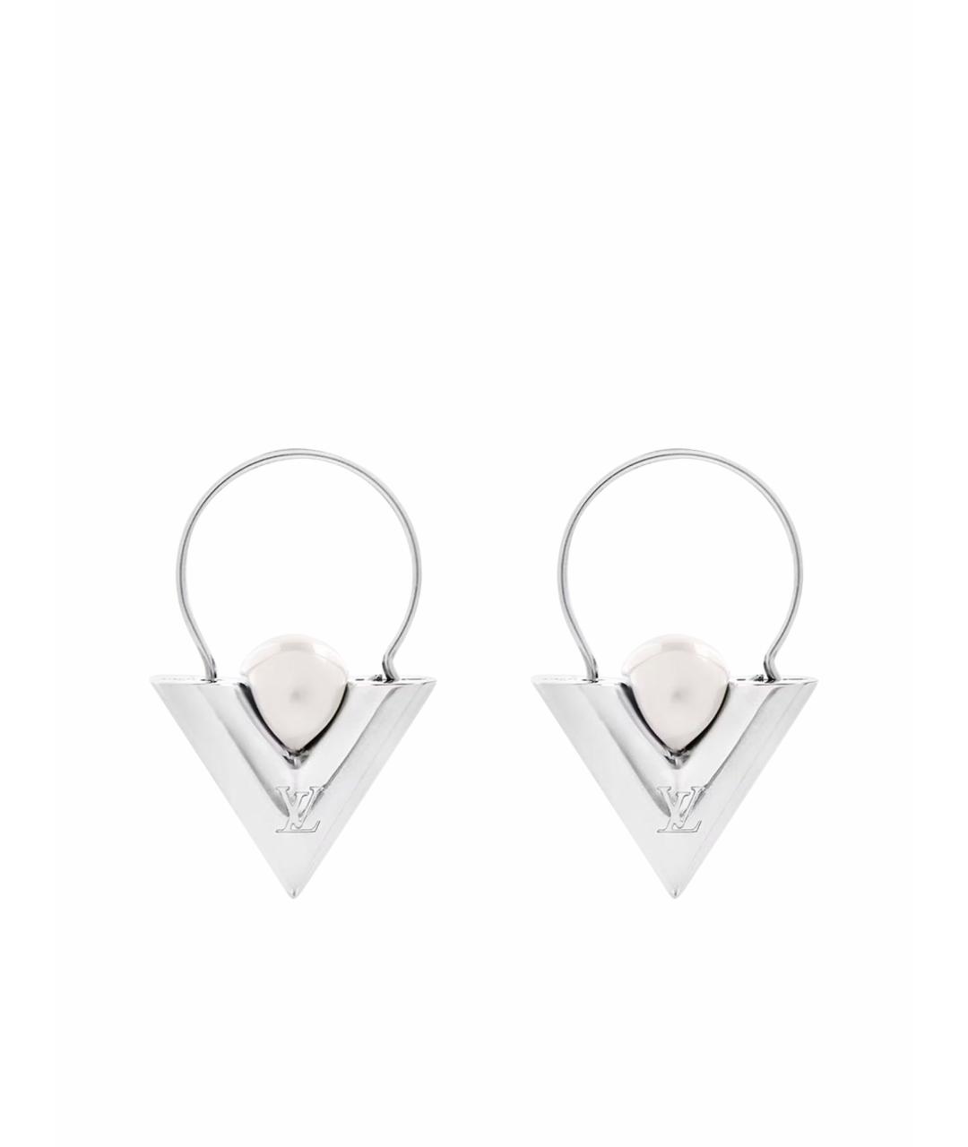 LOUIS VUITTON Серебряные металлические серьги, фото 1