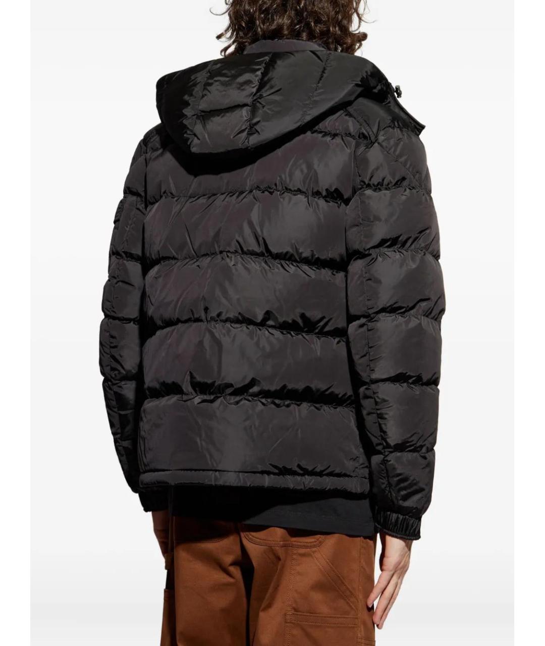 MONCLER Черная полиамидовая куртка, фото 4