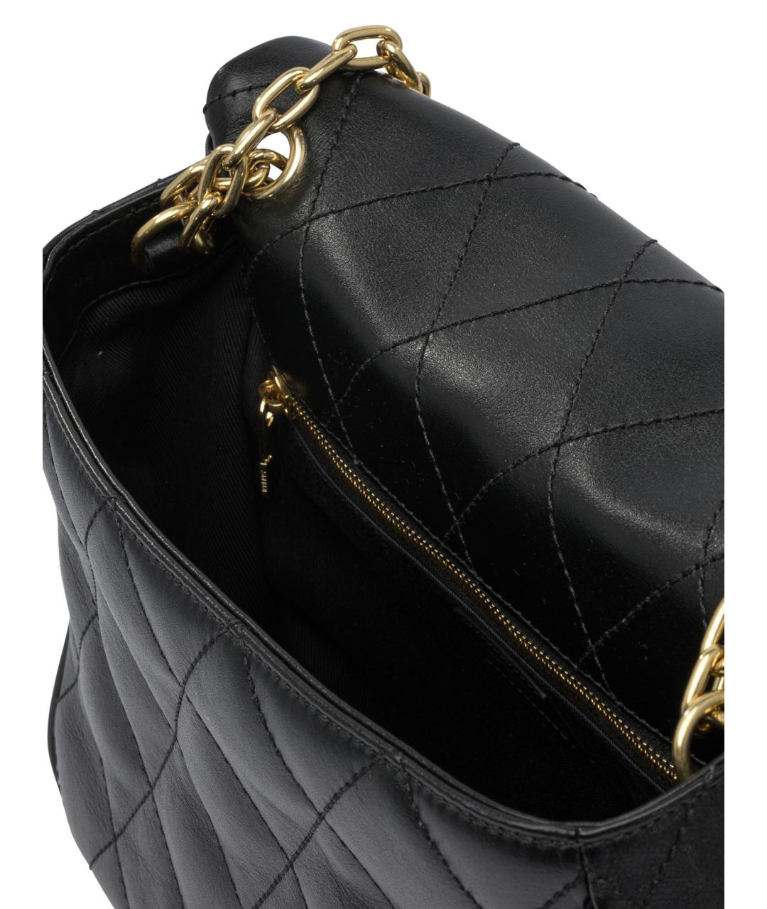 BURBERRY Черная кожаная сумка через плечо, фото 5