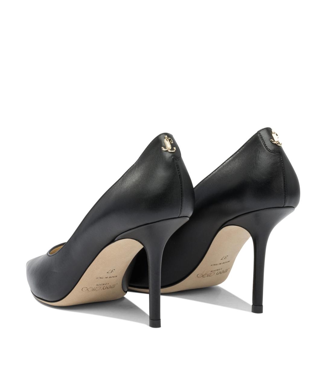 JIMMY CHOO Черные кожаные туфли, фото 4
