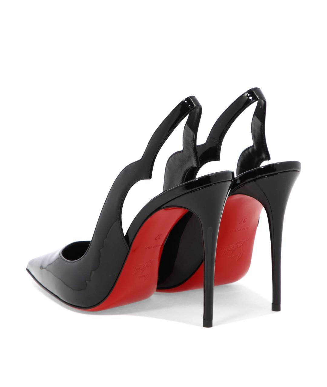 CHRISTIAN LOUBOUTIN Черные туфли из лакированной кожи, фото 4