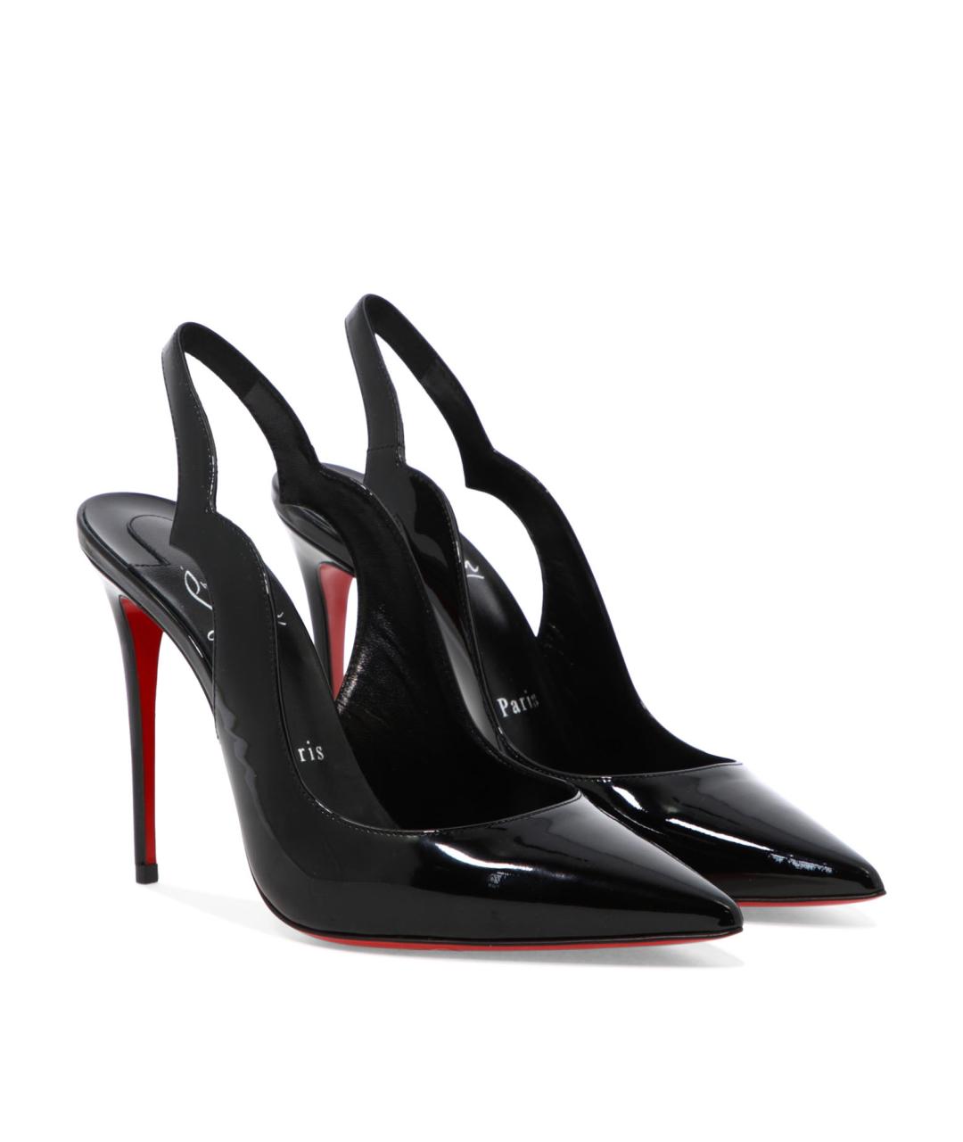 CHRISTIAN LOUBOUTIN Черные туфли из лакированной кожи, фото 2