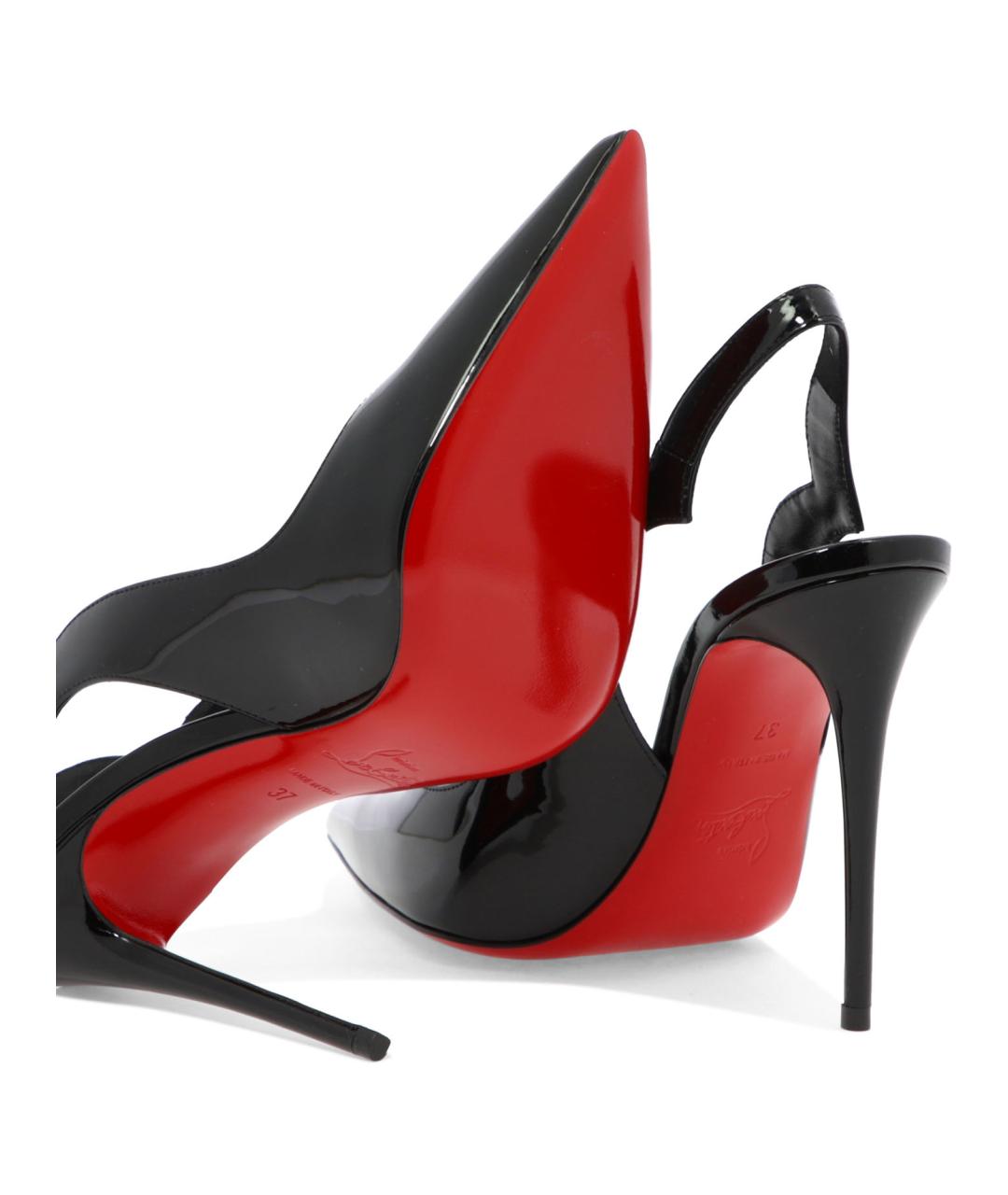 CHRISTIAN LOUBOUTIN Черные туфли из лакированной кожи, фото 5