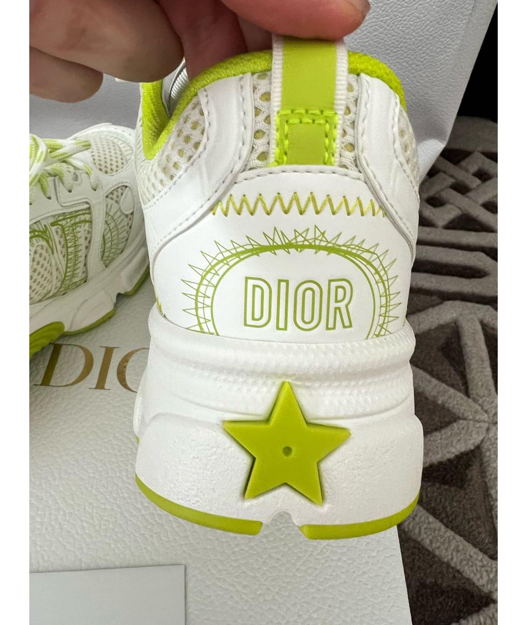 CHRISTIAN DIOR Белые кожаные кроссовки, фото 6