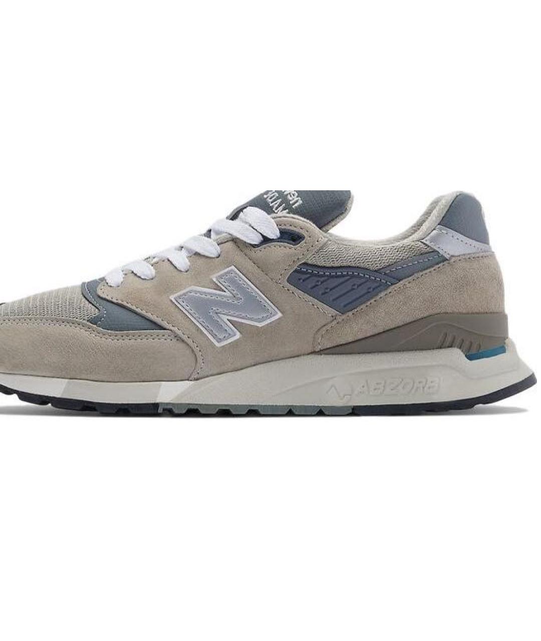 NEW BALANCE Бежевые текстильные низкие кроссовки / кеды, фото 3