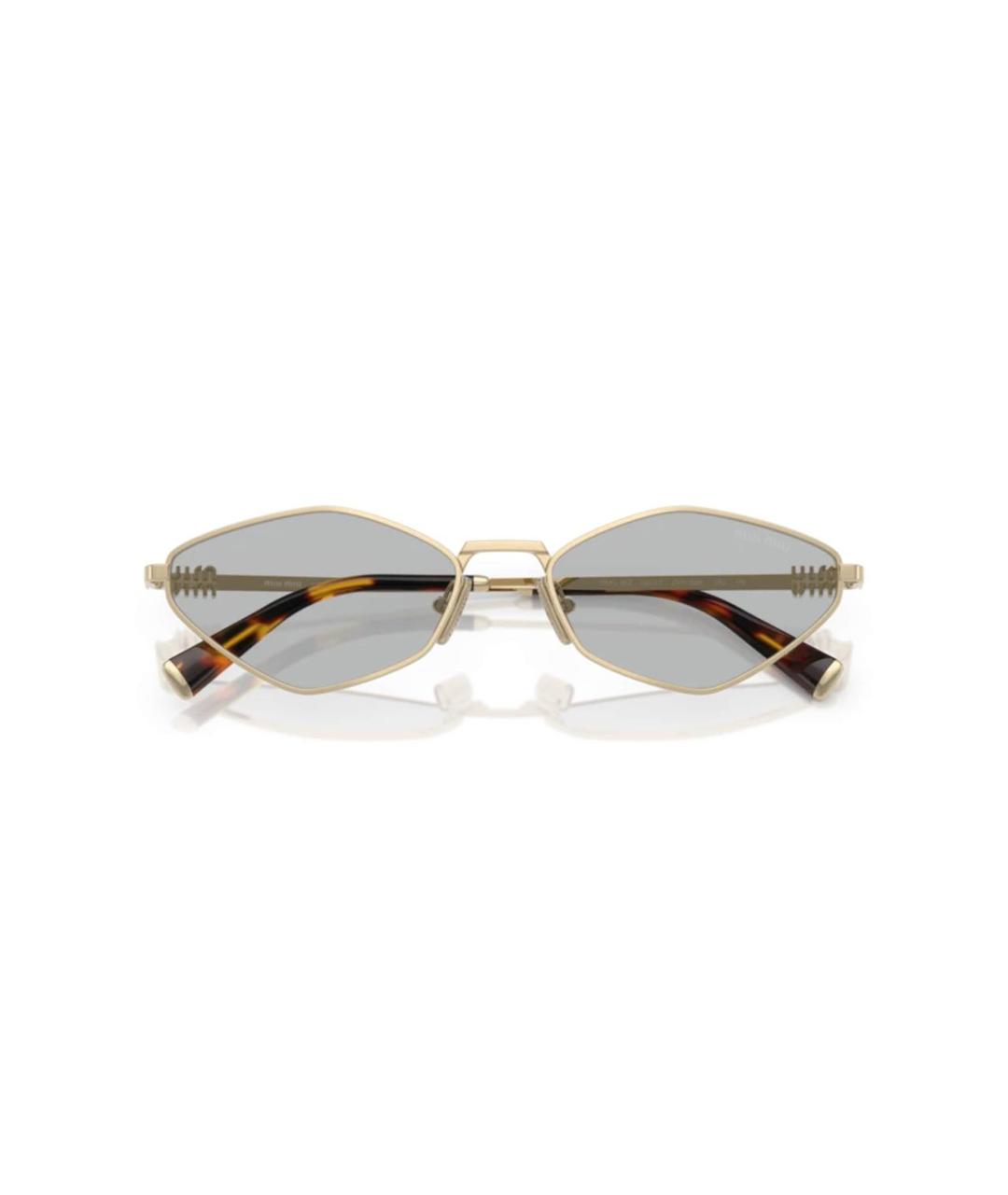 MIU MIU Серые металлические солнцезащитные очки, фото 6