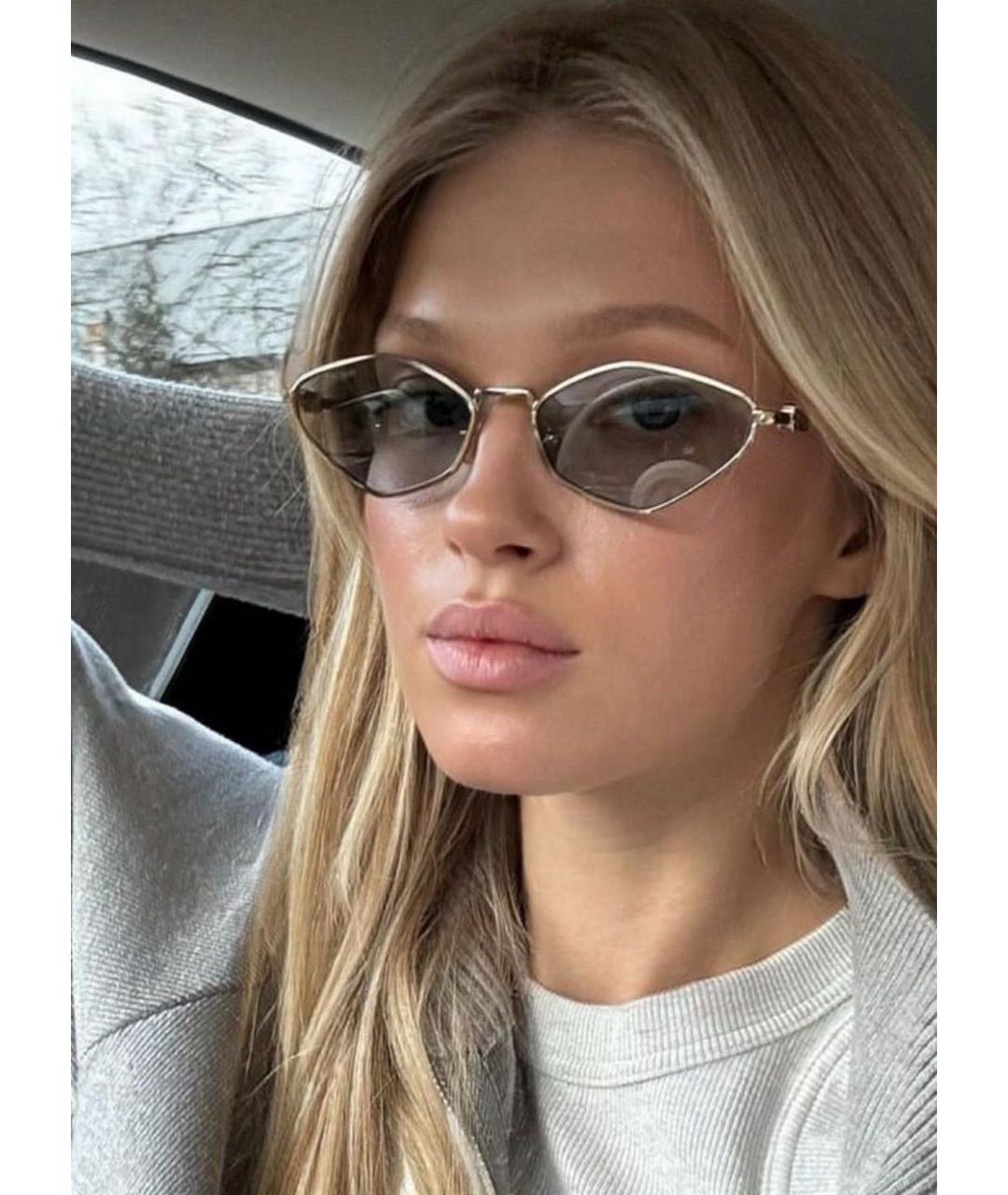 MIU MIU Серые металлические солнцезащитные очки, фото 5