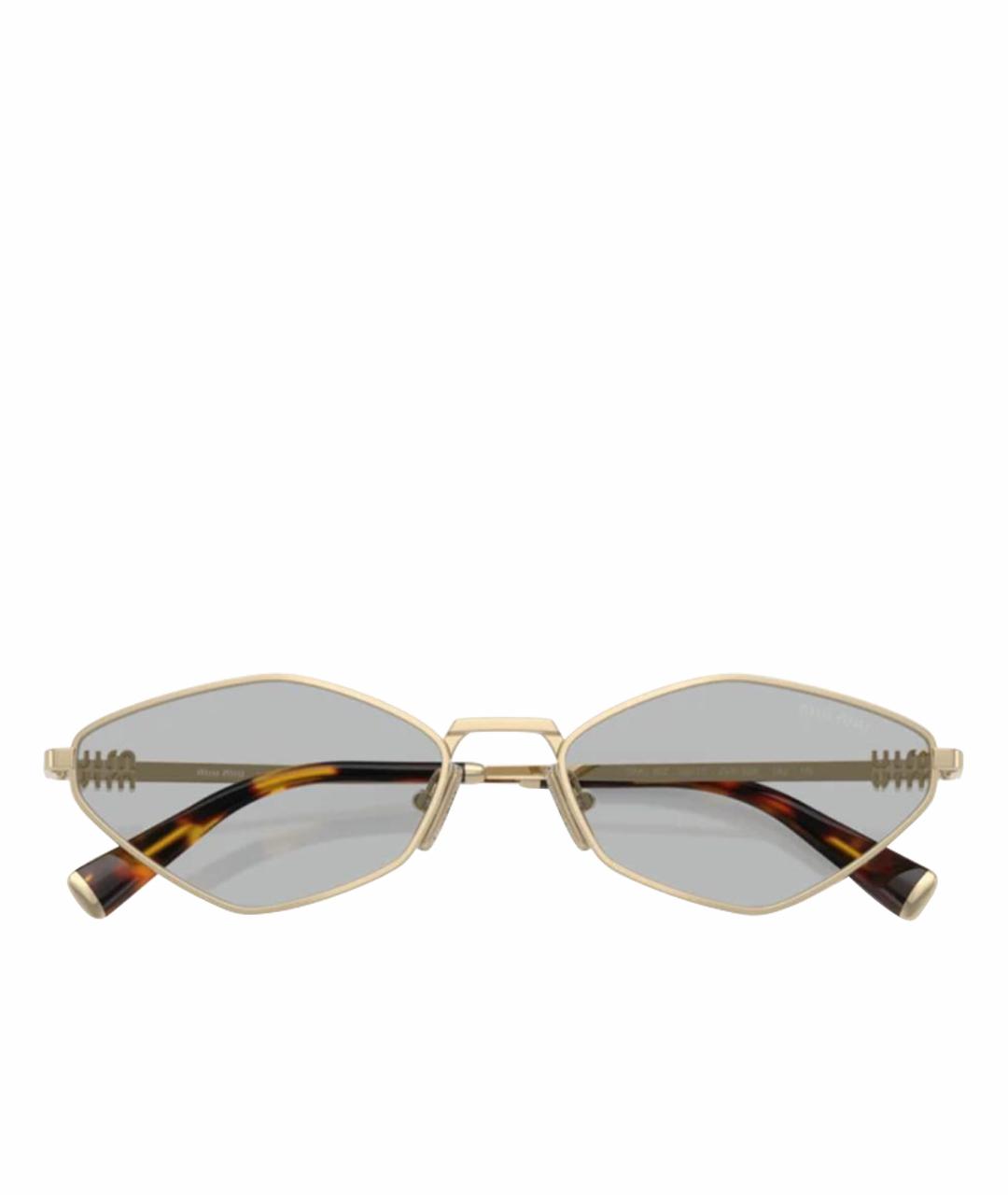 MIU MIU Серые металлические солнцезащитные очки, фото 1