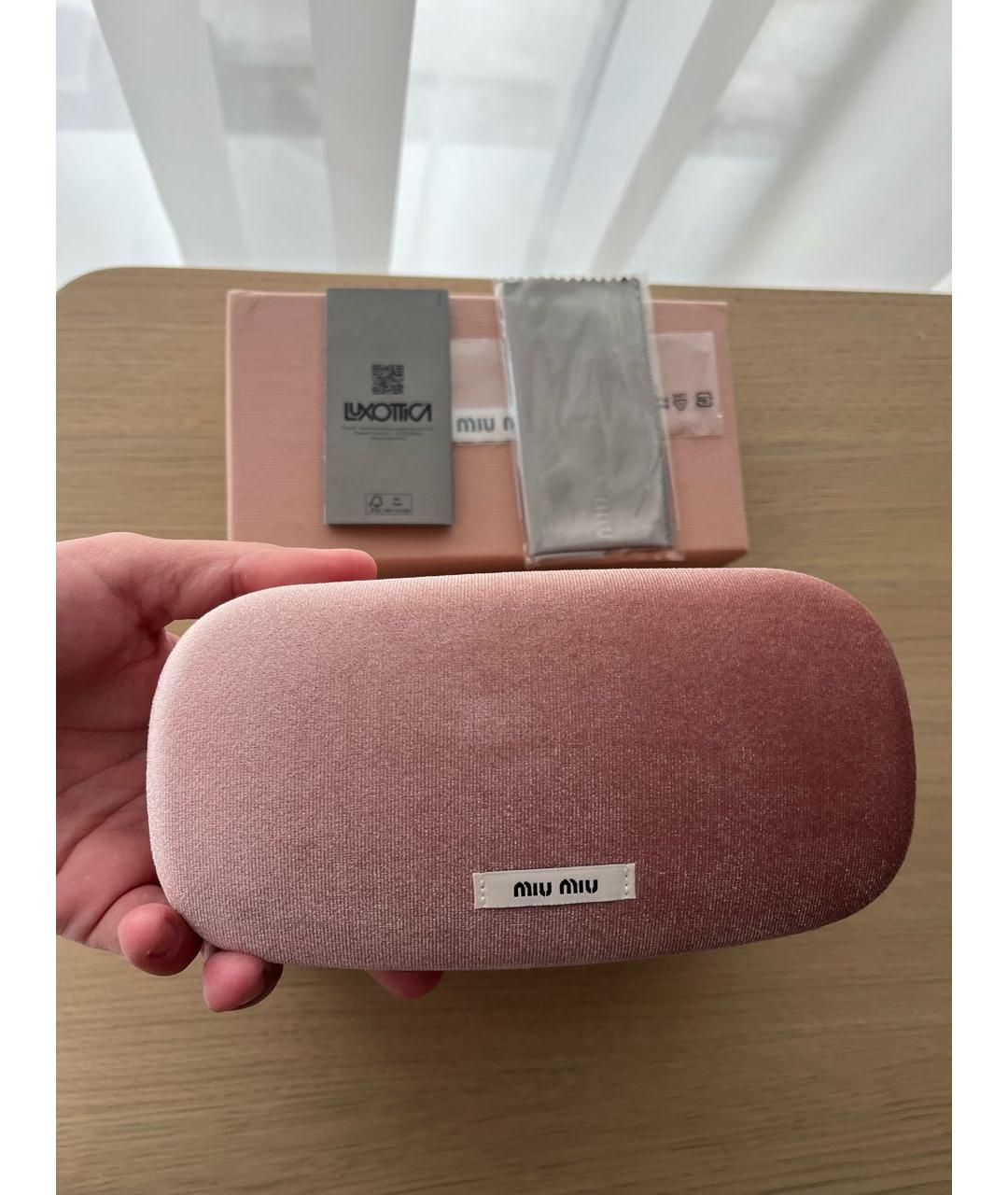 MIU MIU Серые металлические солнцезащитные очки, фото 4