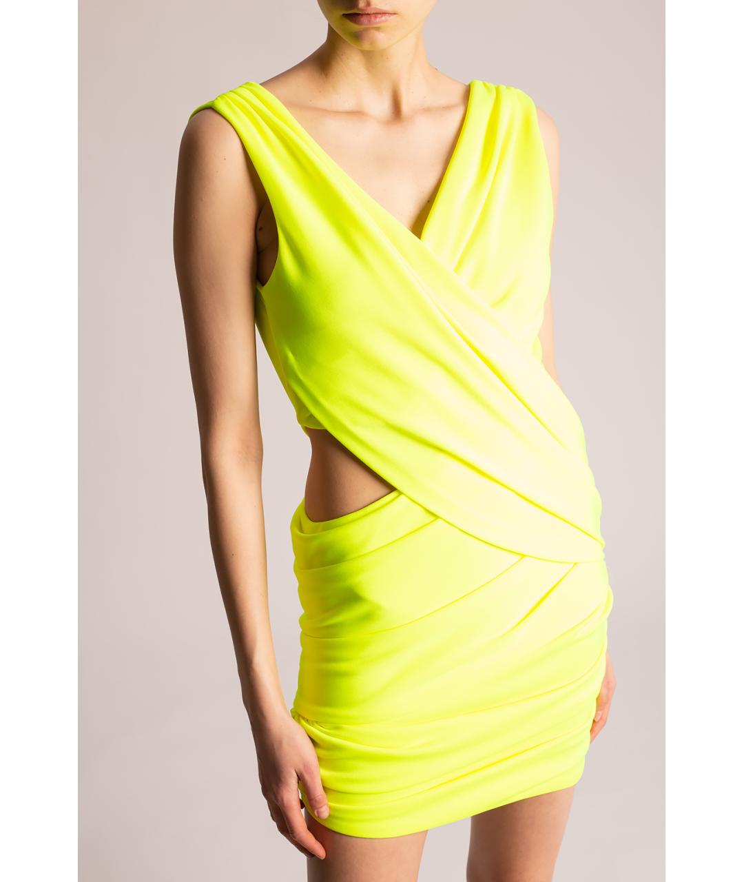 BALMAIN Салатовыое коктейльное платье, фото 4