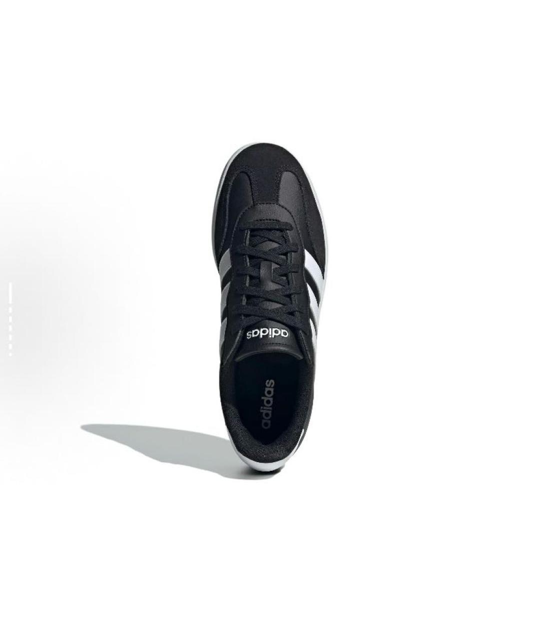 ADIDAS Черные кожаные низкие кроссовки / кеды, фото 6