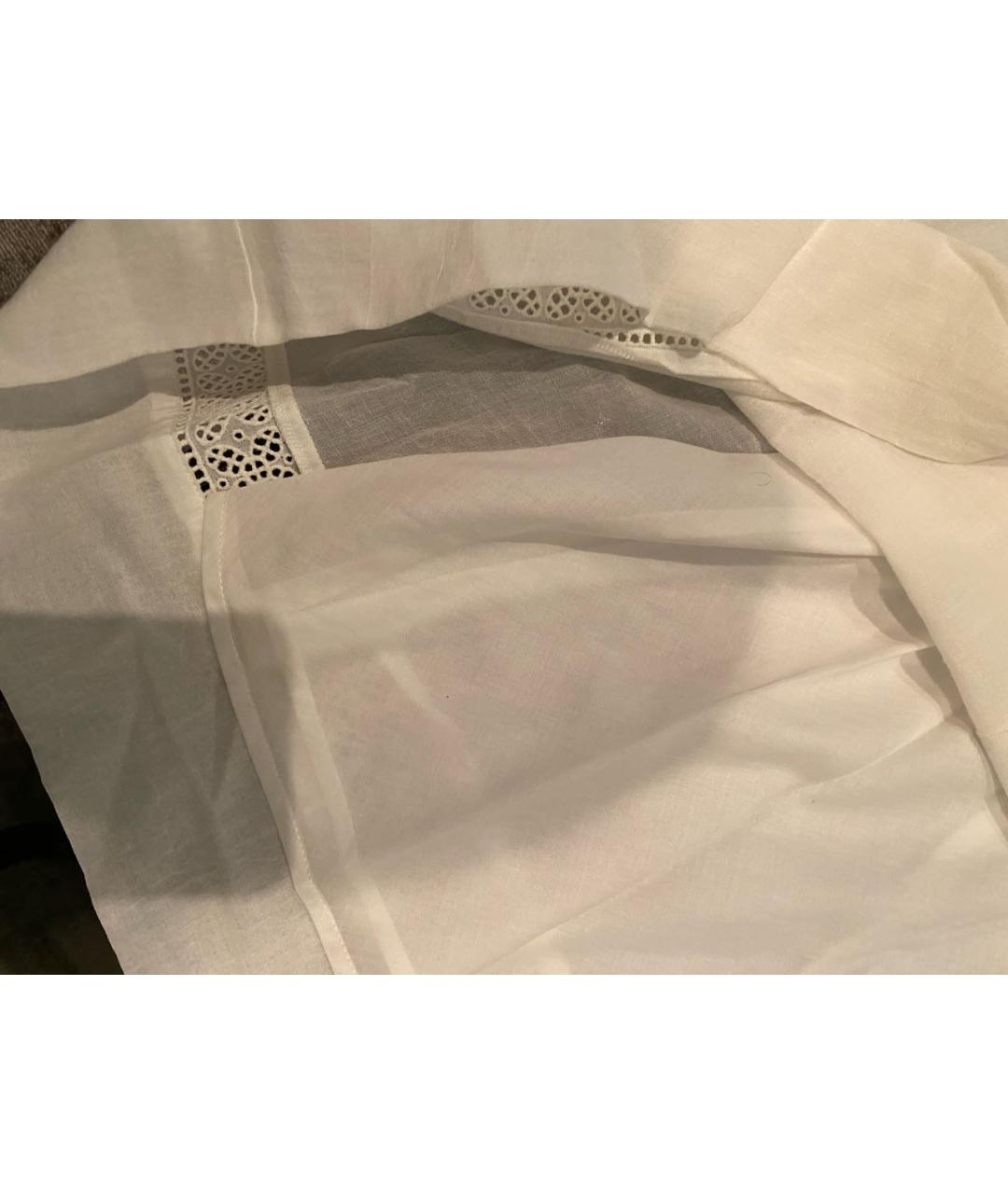 ARMANI JEANS Белое хлопковое повседневное платье, фото 8