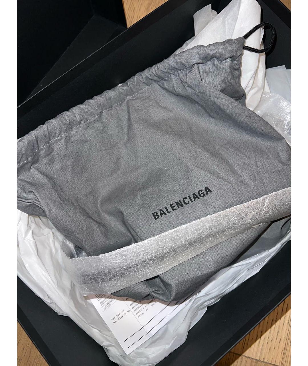BALENCIAGA Черная кожаная сумка с короткими ручками, фото 7