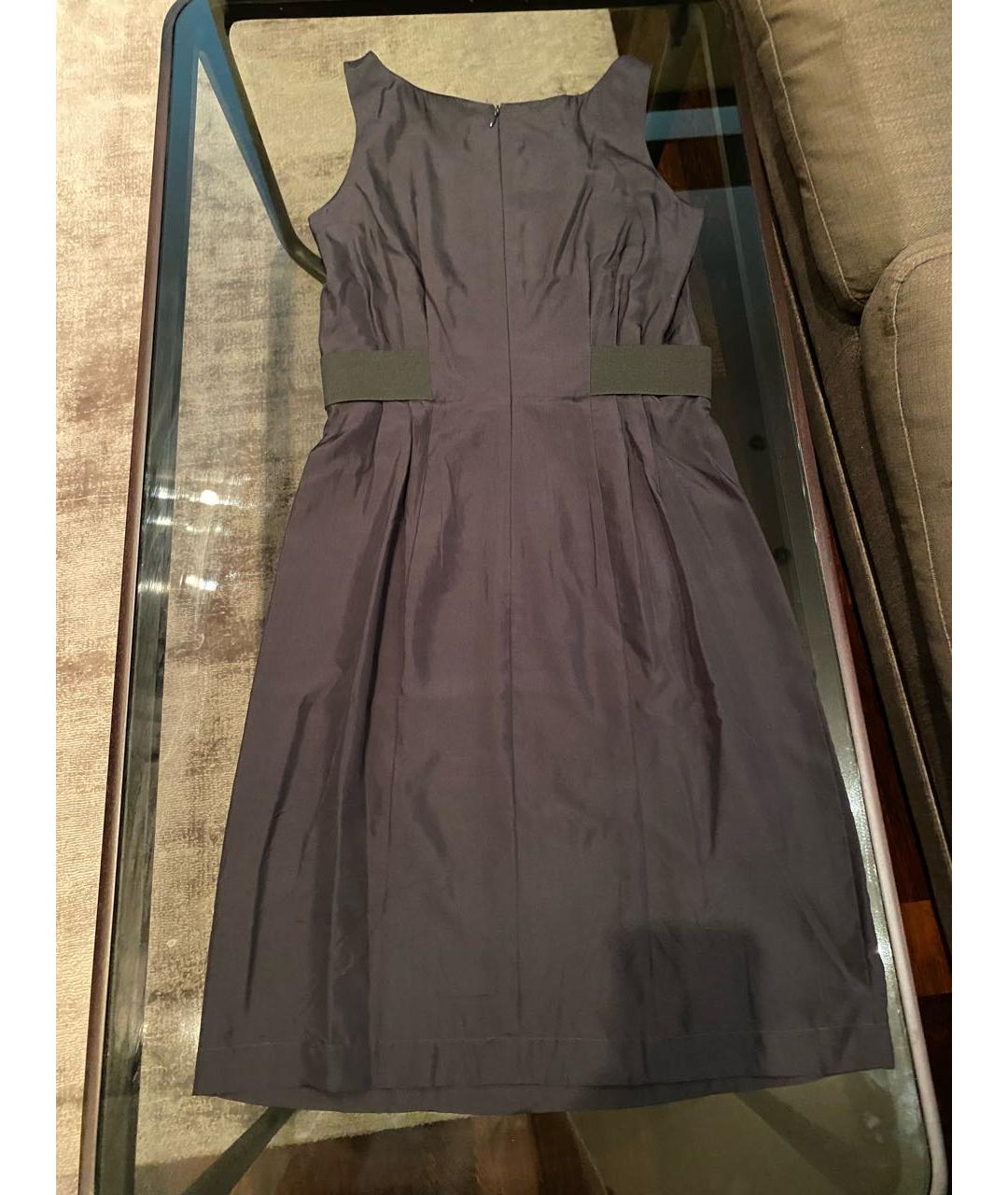 ARMANI COLLEZIONI Черное полиэстеровое платье, фото 2
