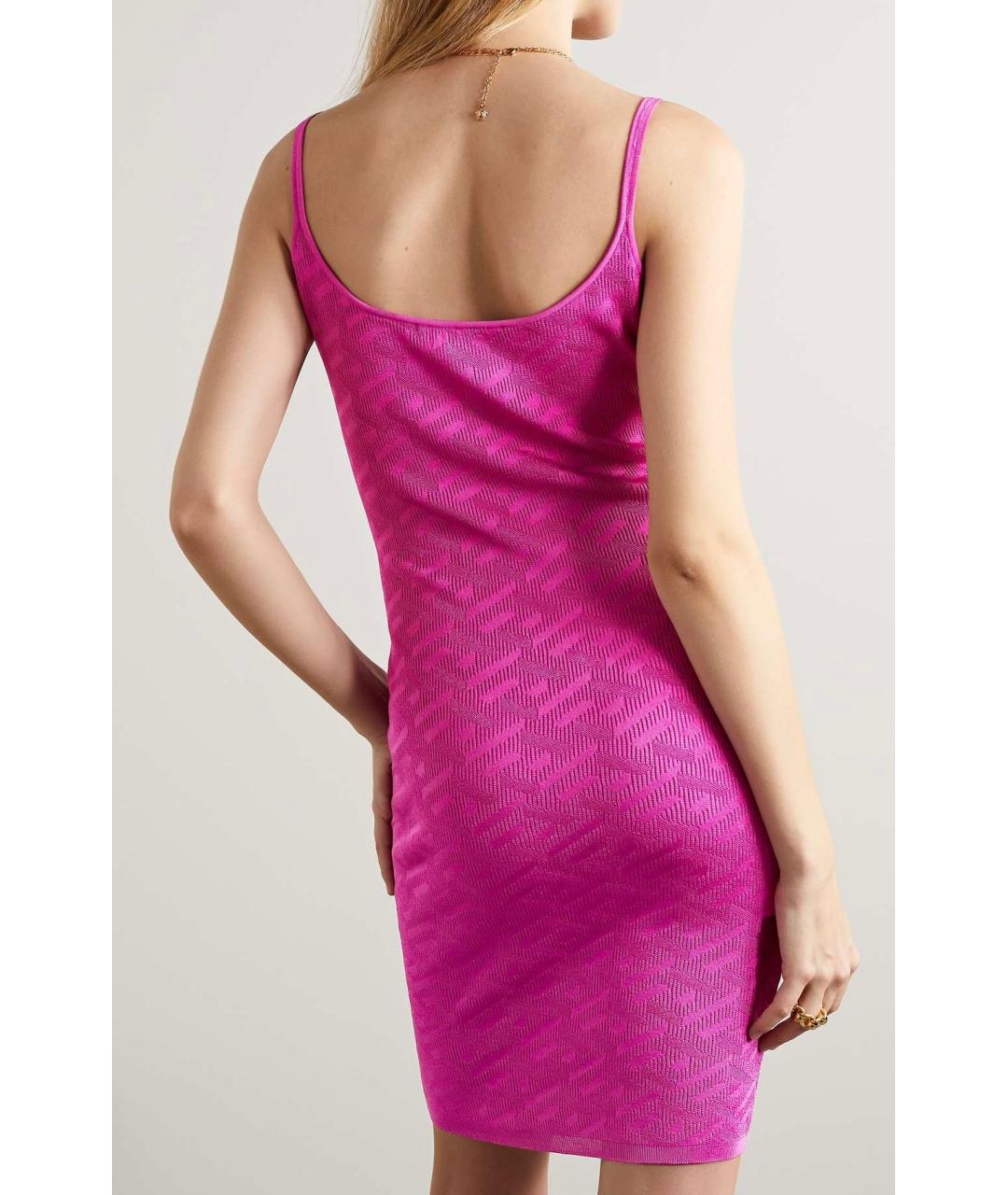 VERSACE Фуксия коктейльное платье, фото 8