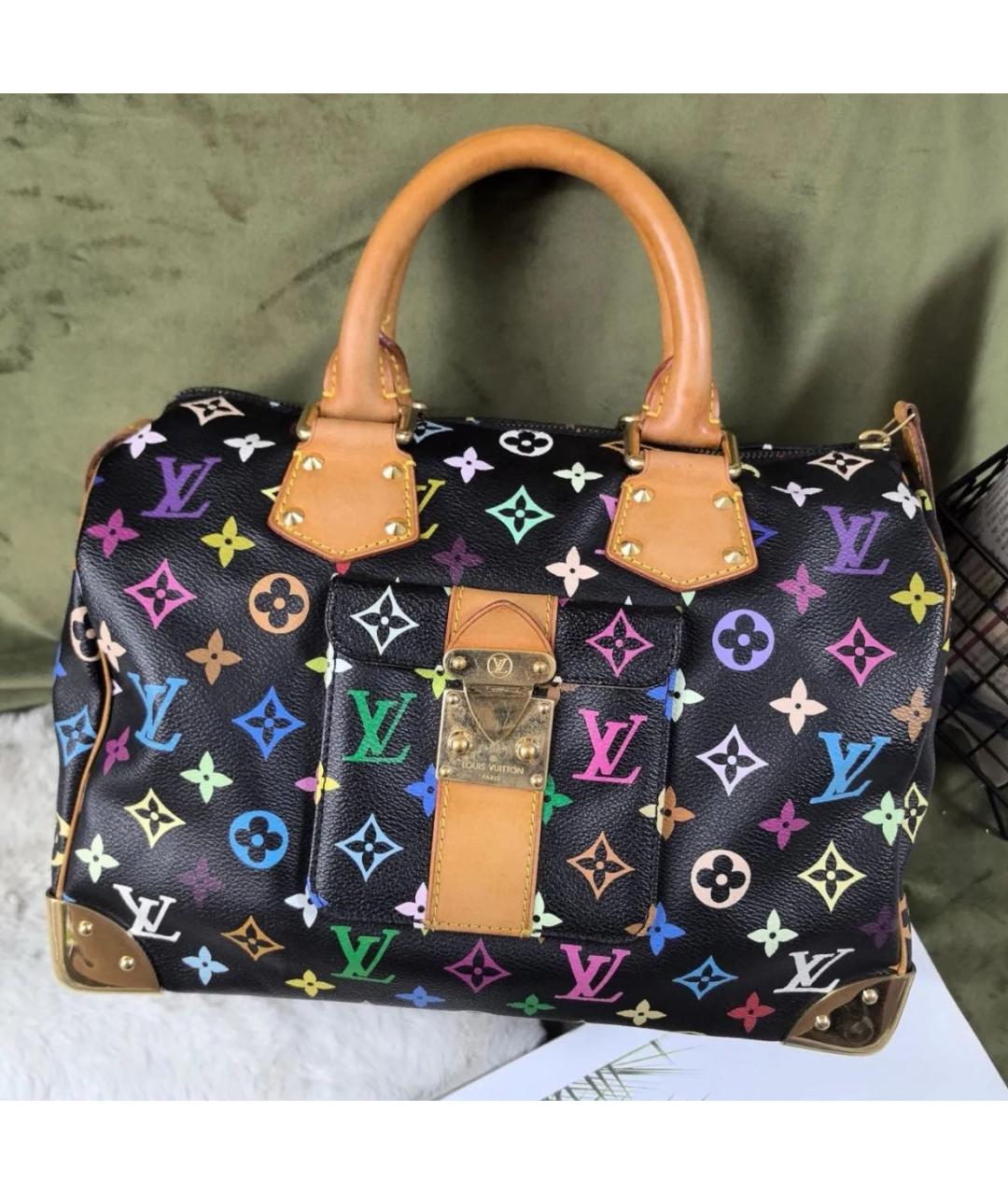 LOUIS VUITTON Черная сумка с короткими ручками, фото 9