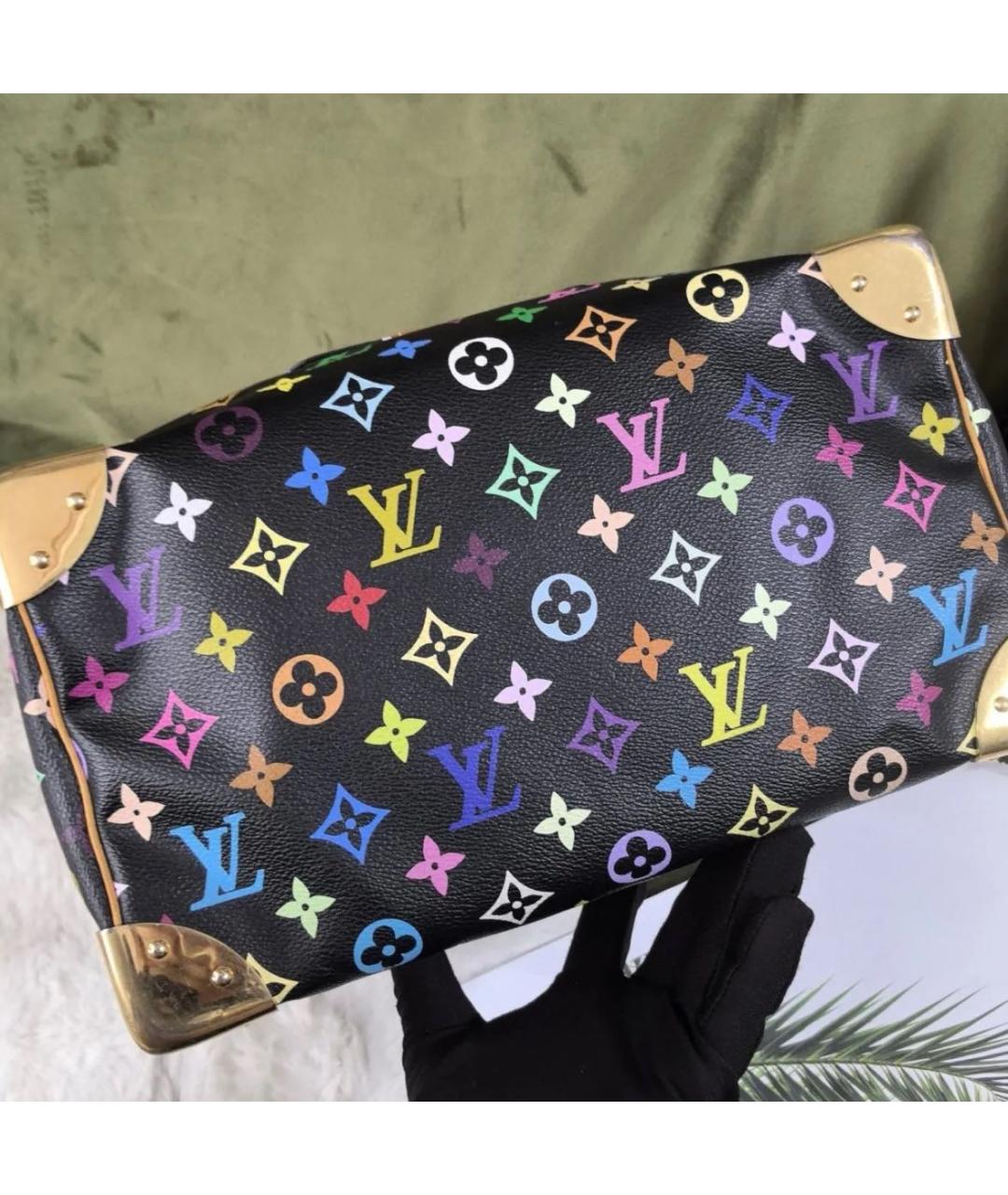 LOUIS VUITTON Черная сумка с короткими ручками, фото 6
