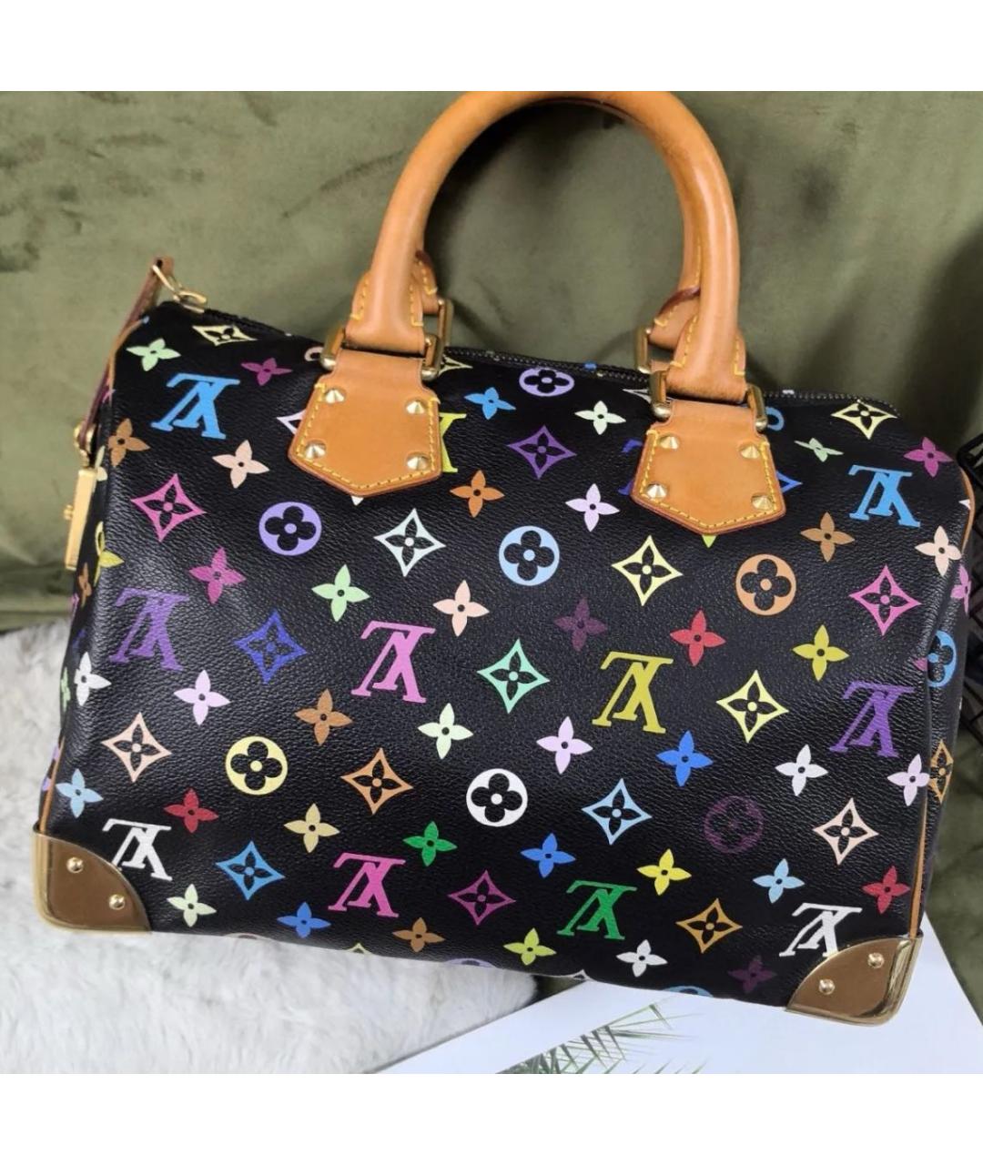 LOUIS VUITTON Черная сумка с короткими ручками, фото 2