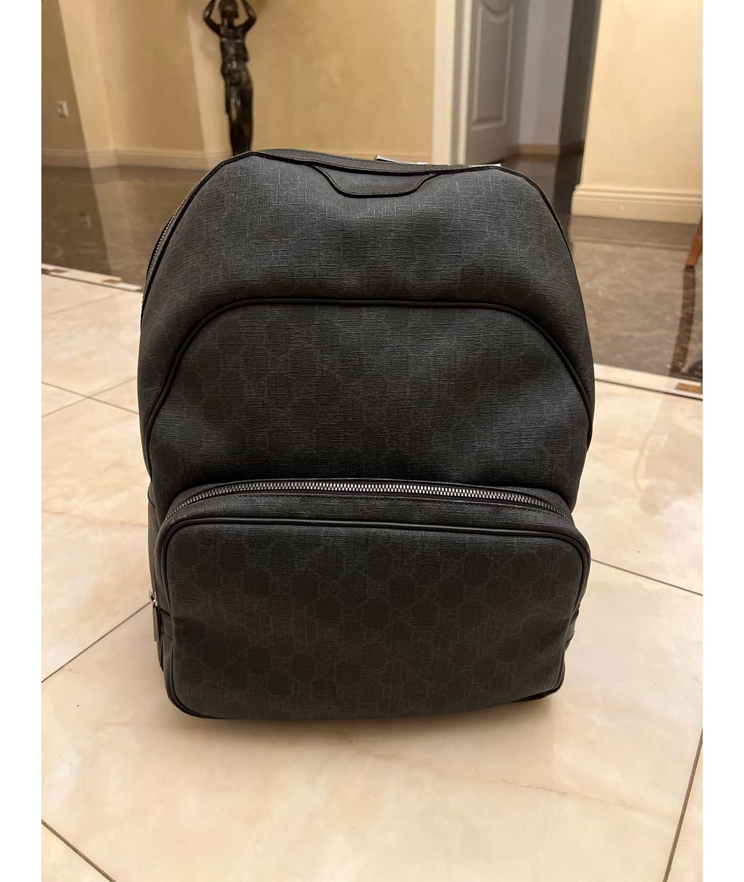 GUCCI Черный кожаный рюкзак, фото 8
