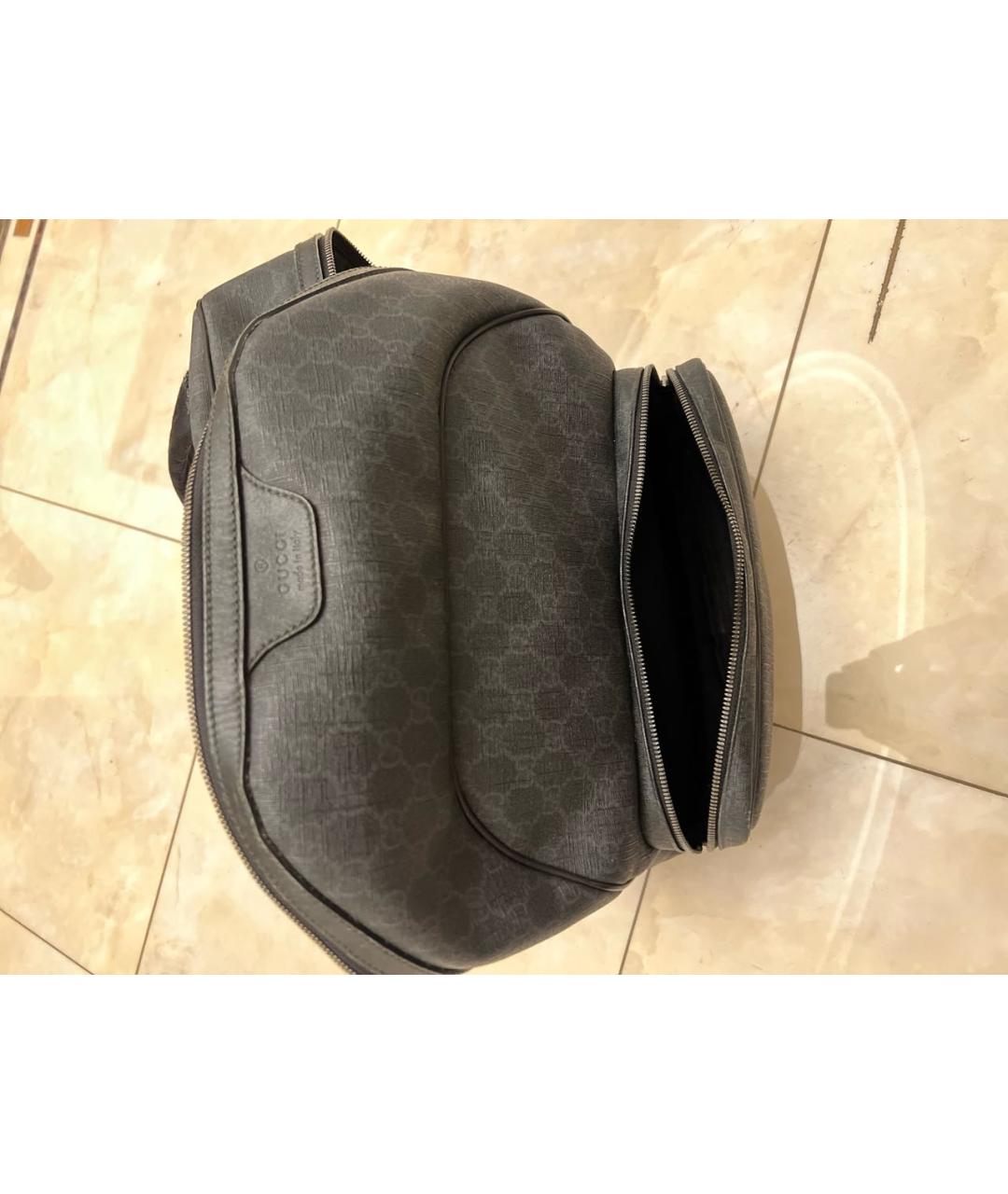 GUCCI Черный кожаный рюкзак, фото 6