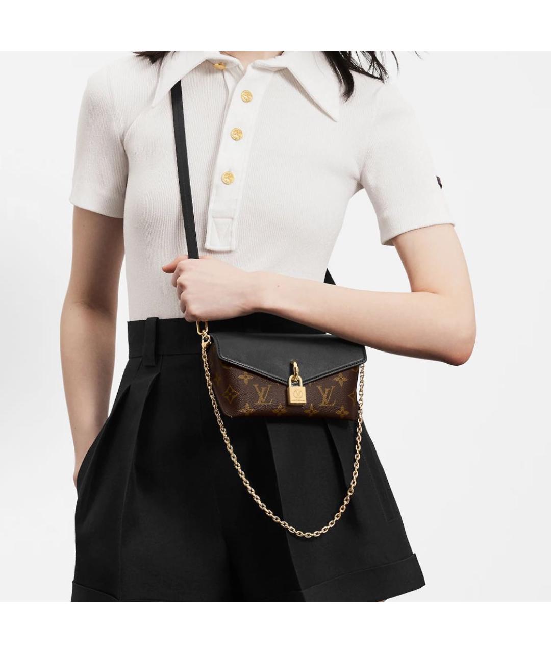 LOUIS VUITTON Коричневая сумка через плечо, фото 2