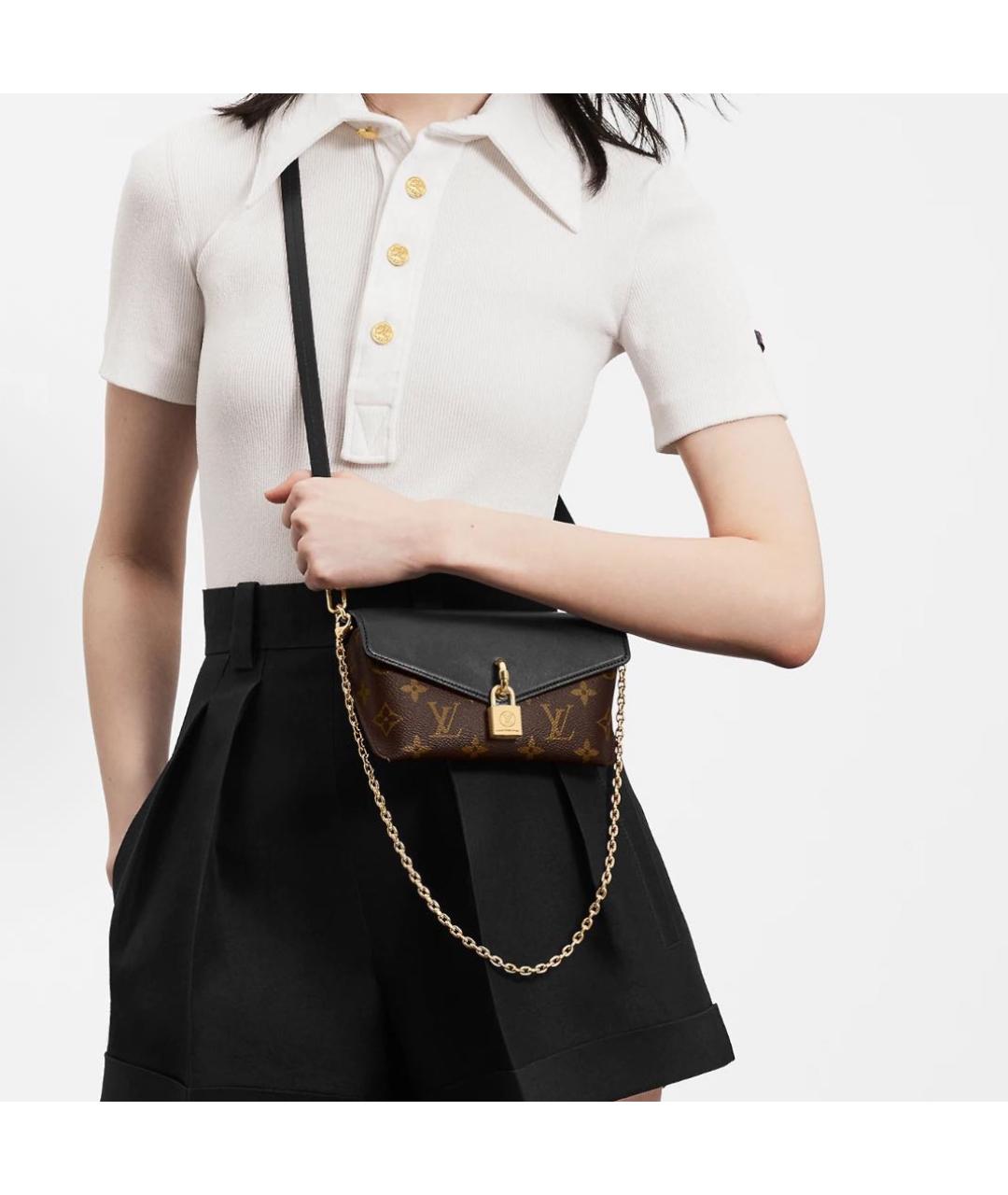 LOUIS VUITTON Коричневая сумка через плечо, фото 4