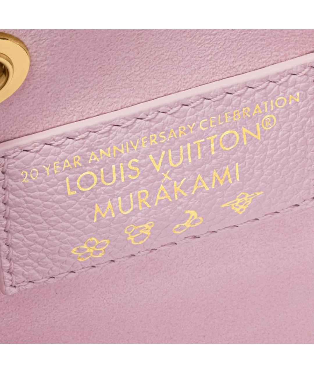 LOUIS VUITTON Розовая кожаная сумка тоут, фото 5