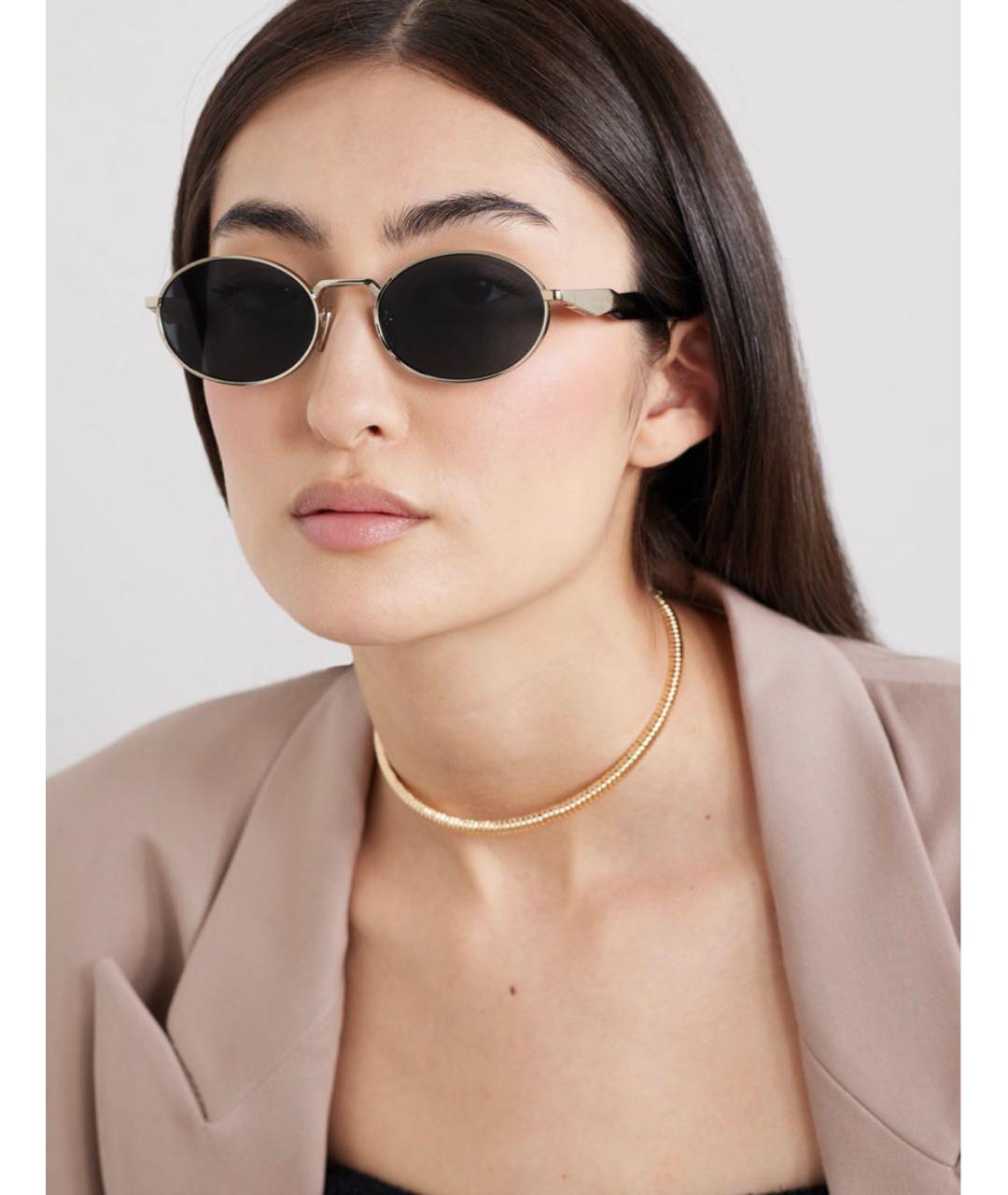 PRADA Антрацитовые металлические солнцезащитные очки, фото 4