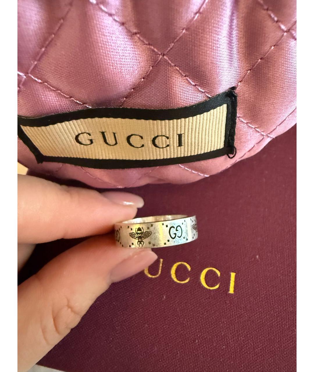 GUCCI Серебряное серебряное кольцо, фото 3