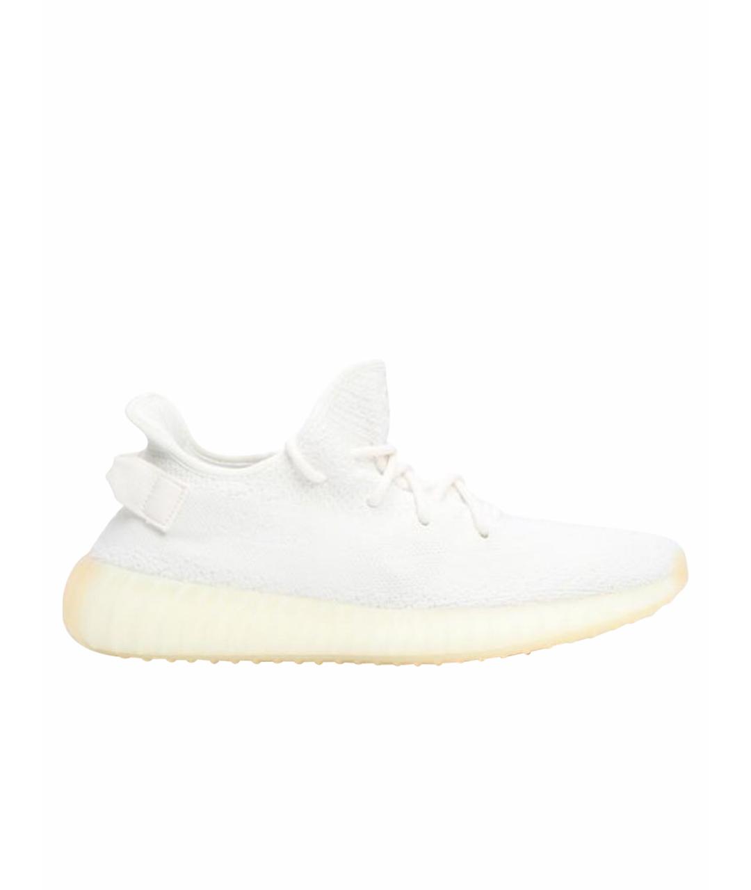 ADIDAS YEEZY Белые неопреновые низкие кроссовки / кеды, фото 1