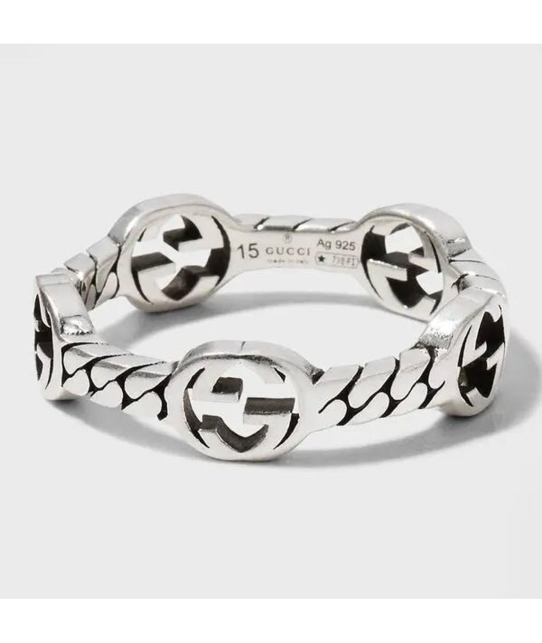 GUCCI Серебряное серебряное кольцо, фото 2